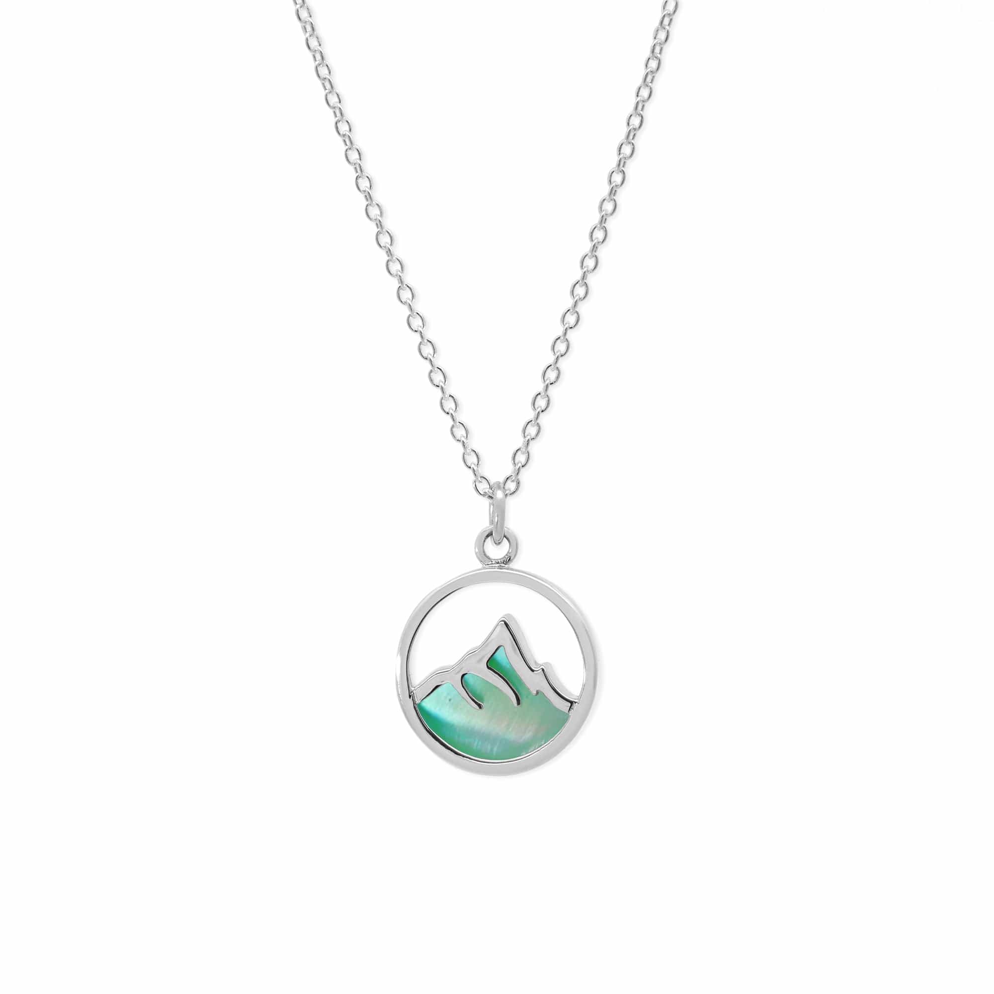 Mountain Peak Necklace with Stone - Image 4
