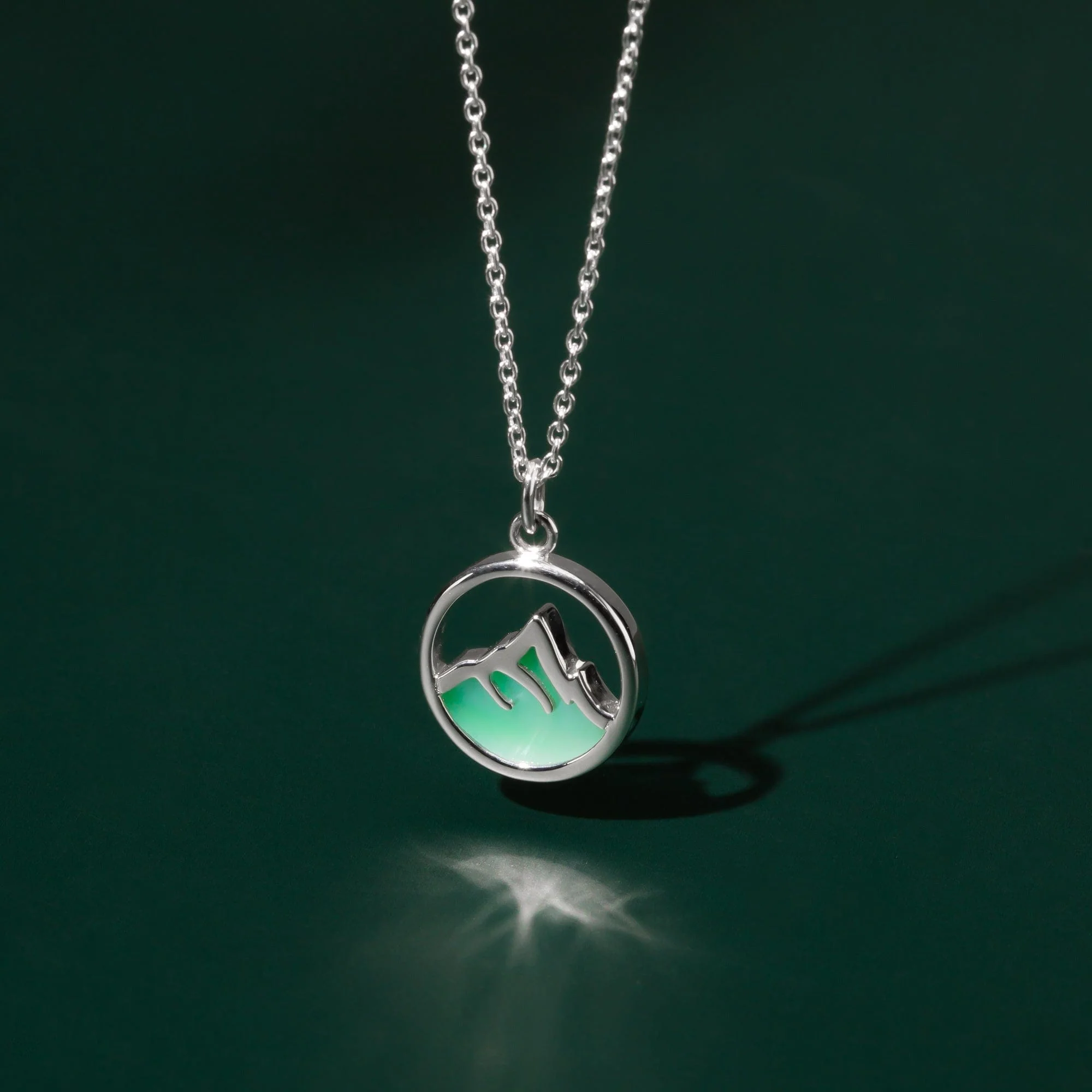 Mountain Peak Necklace with Stone - Image 6