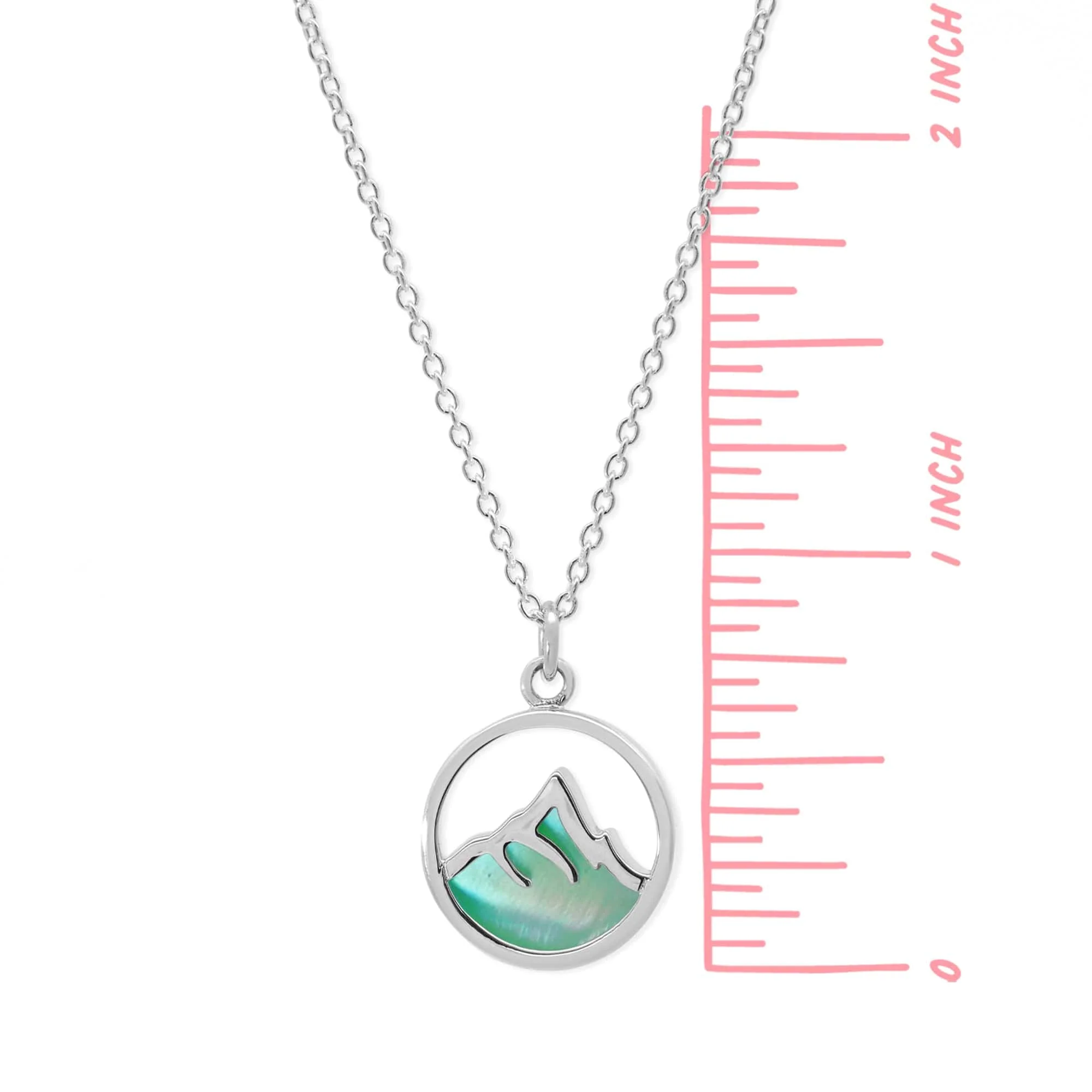Mountain Peak Necklace with Stone - Image 7