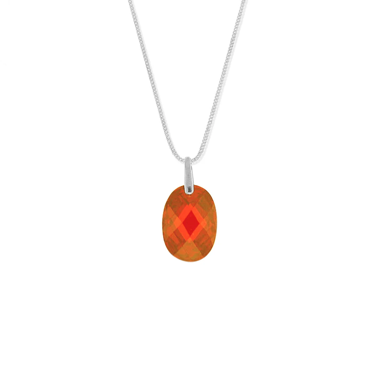 Oval Gemstone Necklace - Image 2