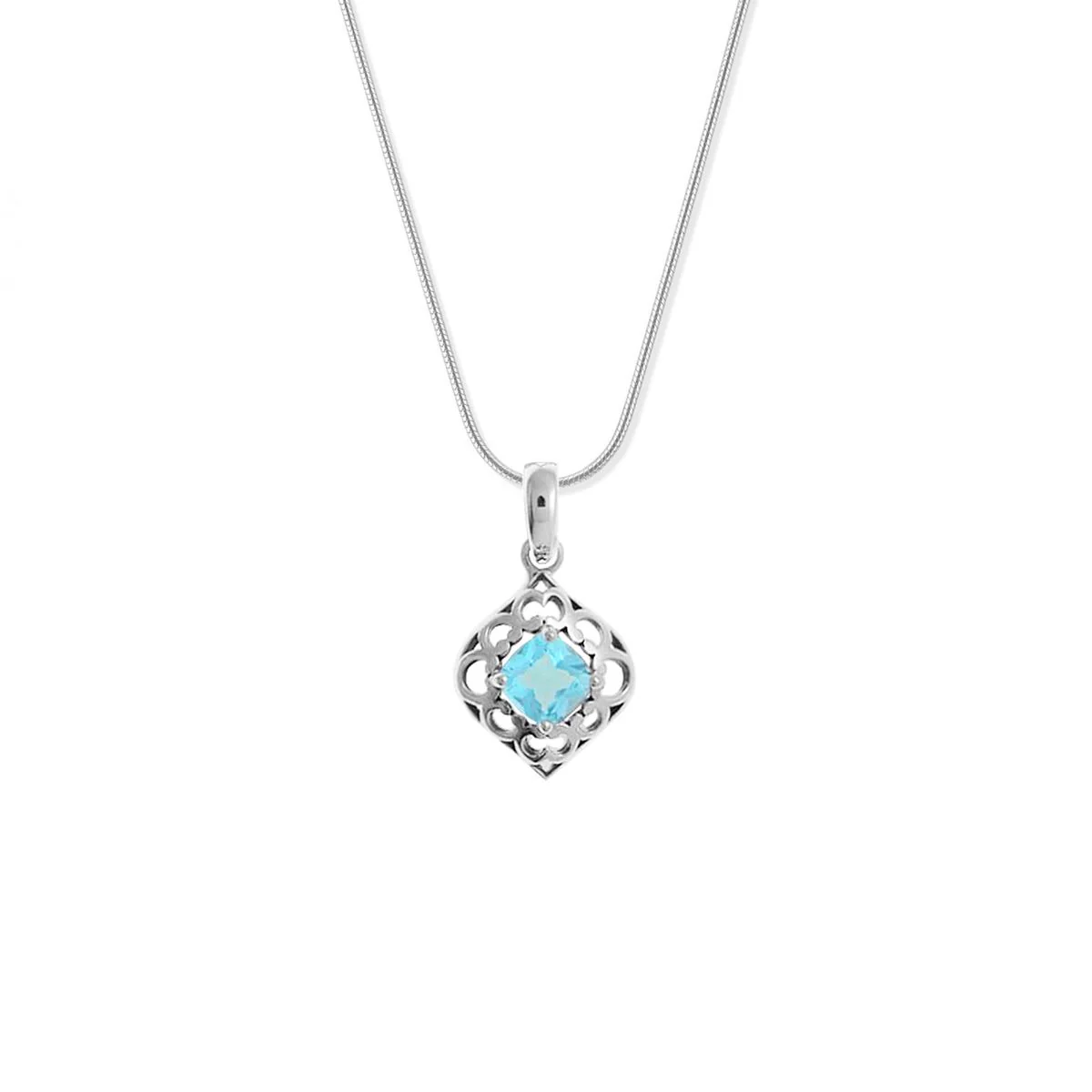 Cushion Gemstone Necklace - Image 2