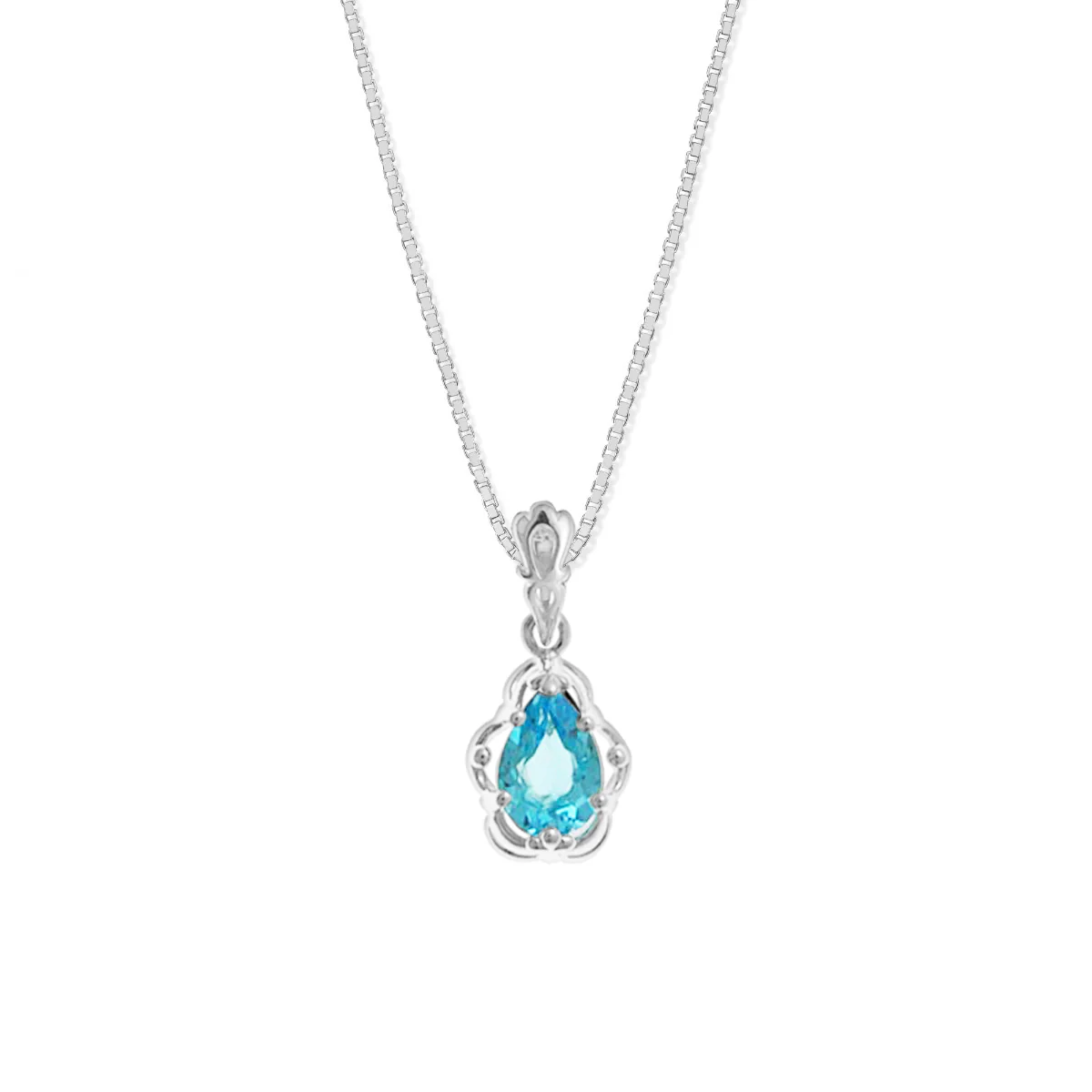Pear Gemstone Necklace - Image 2