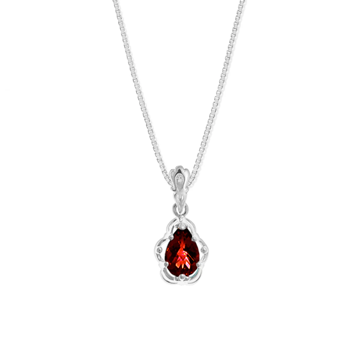 Pear Gemstone Necklace - Image 3