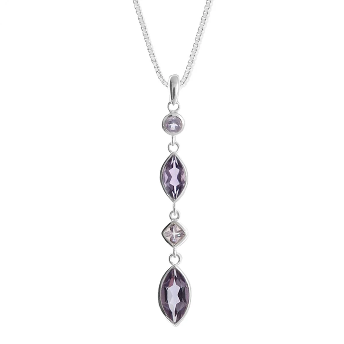 Drop Gemstone Necklace