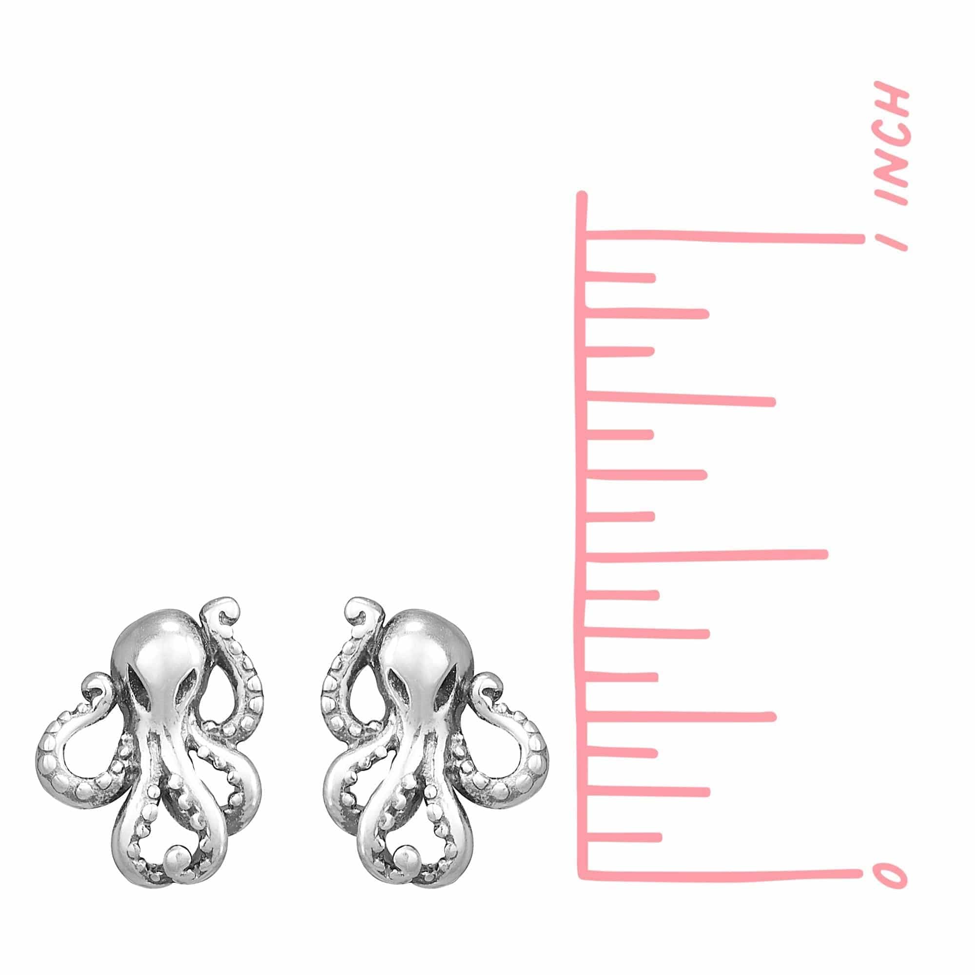 Octopus Stud Earrings - Image 4