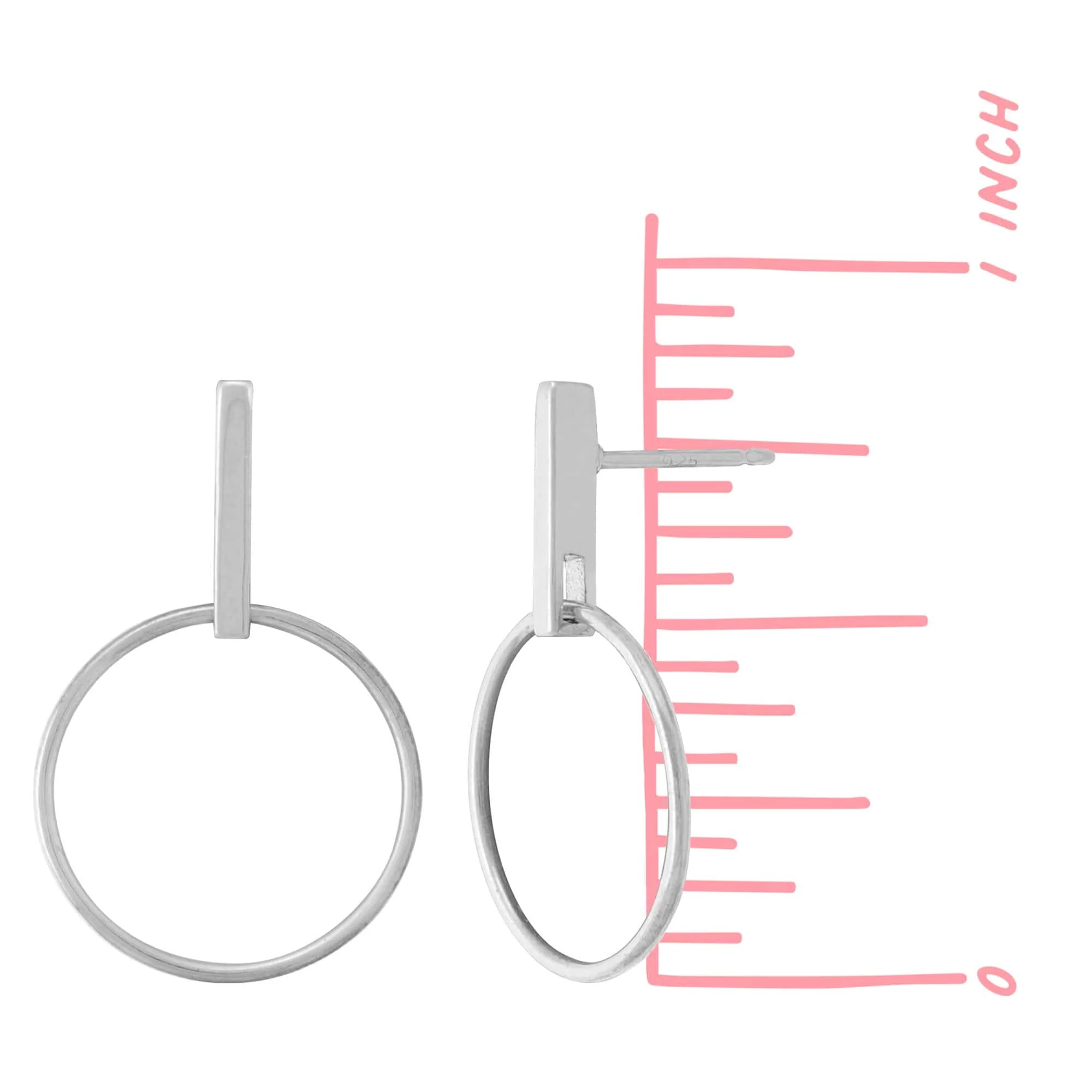 Open Circle With Bar Studs - Image 3