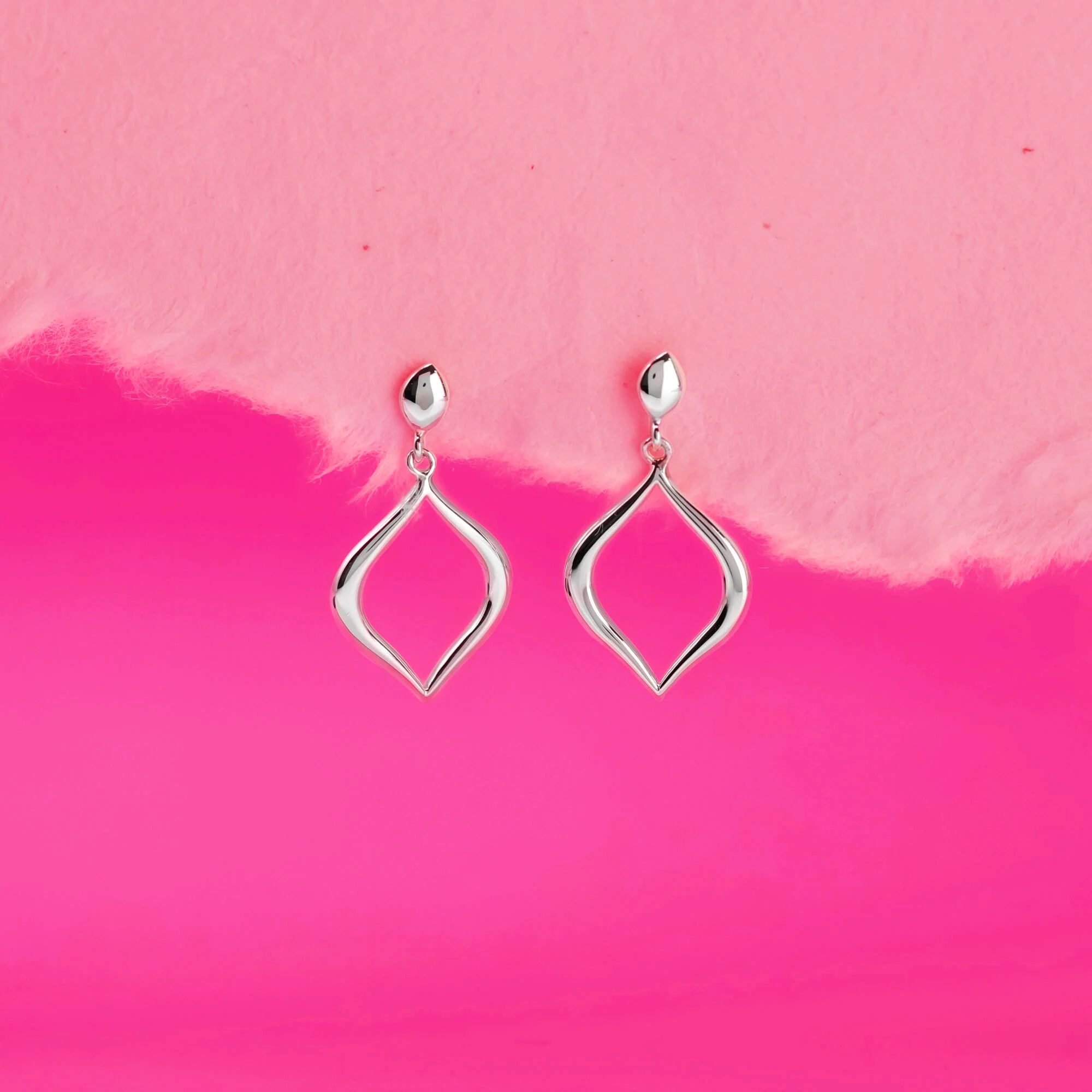 Open Marquise Dangle Earrings - Image 3