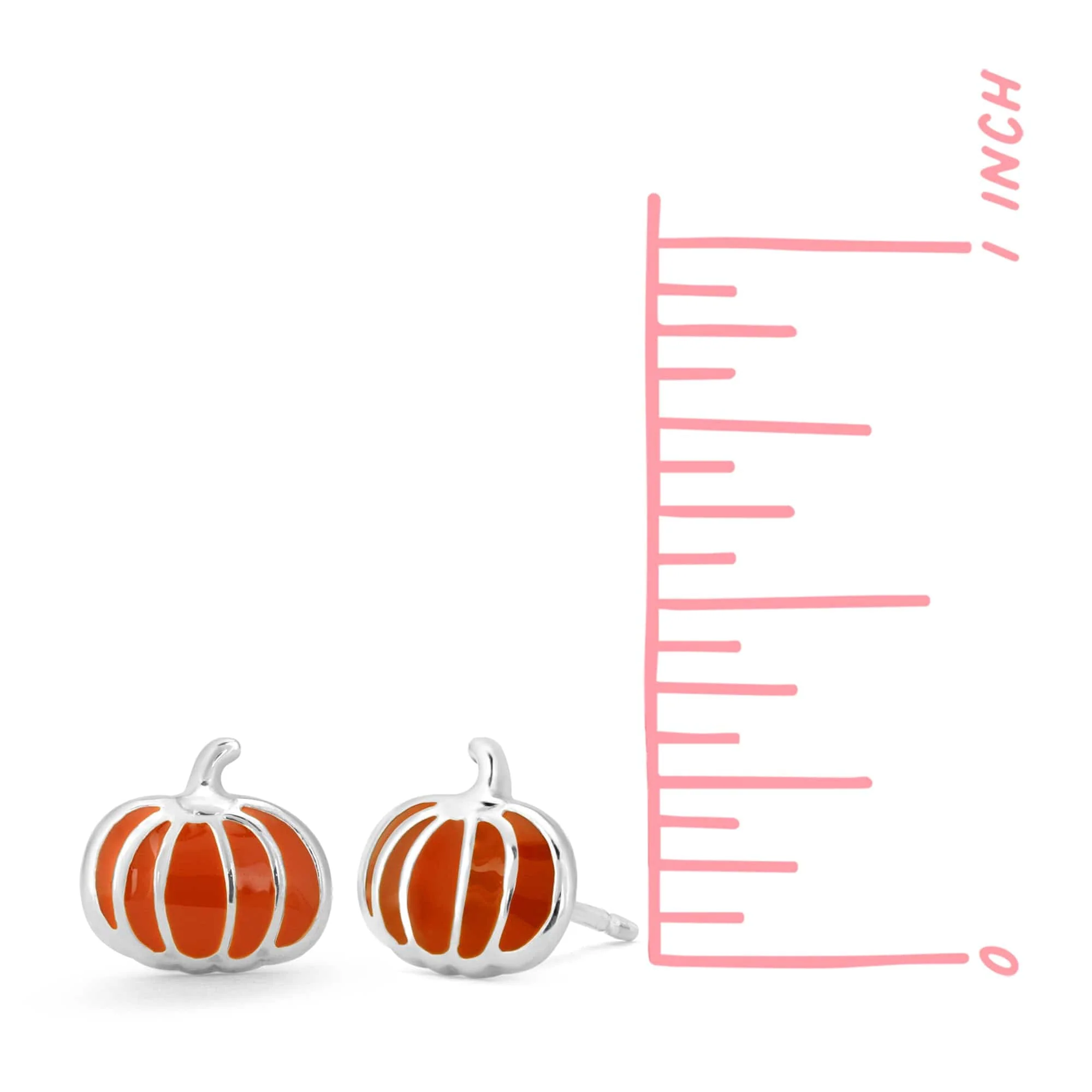 Orange Pumpkin Studs - Image 3