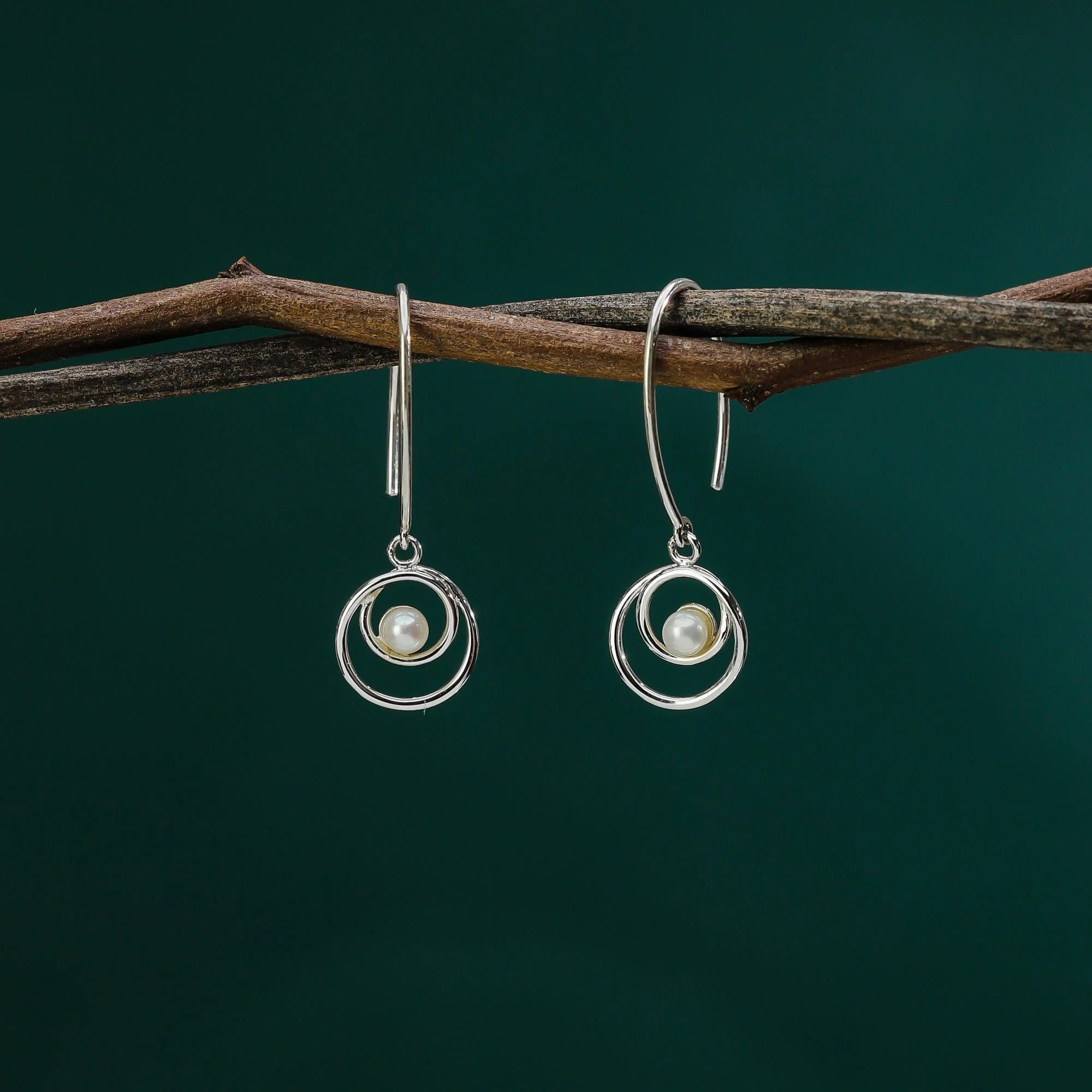 Orbit Pearl Earrings - Image 3