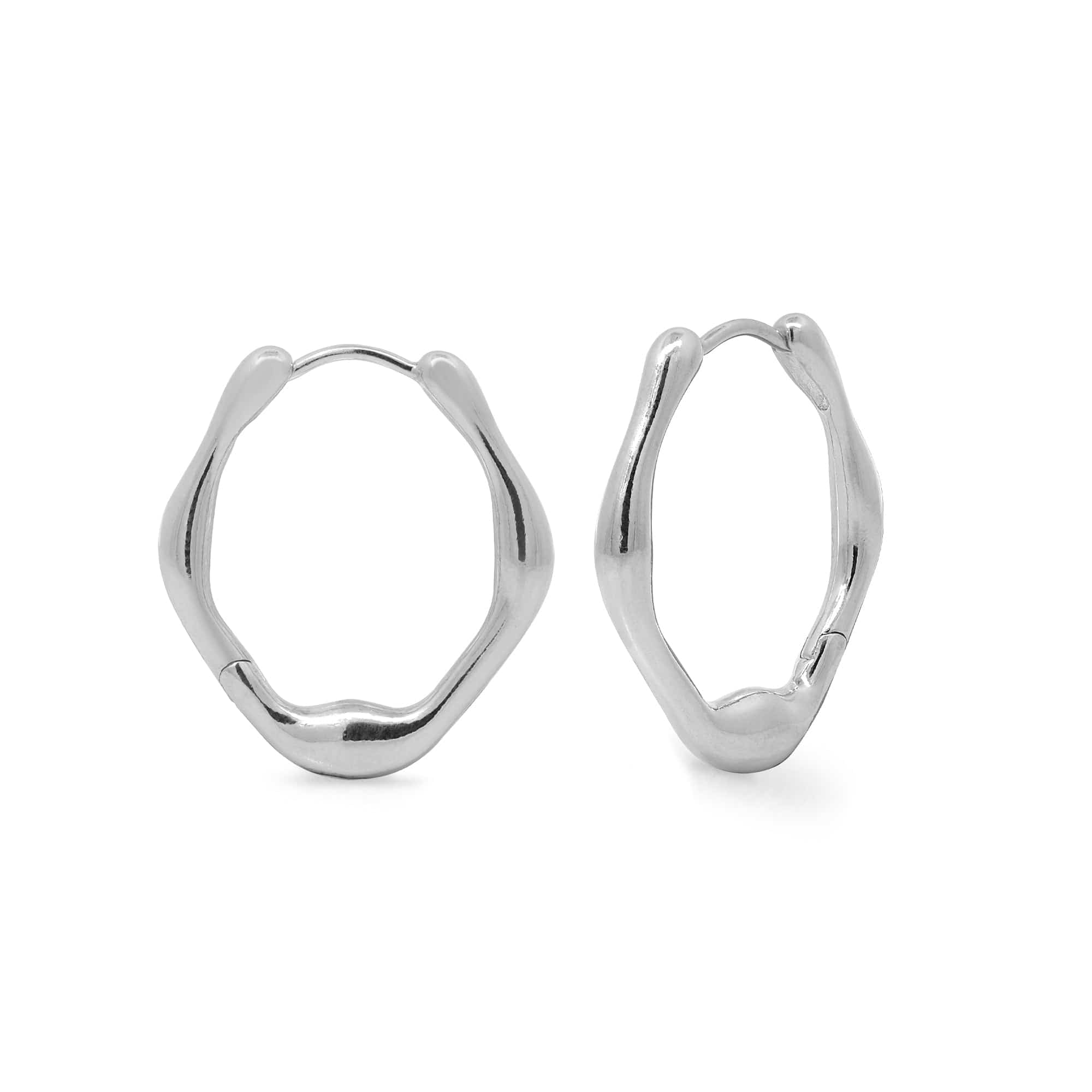 Organic Minimalist Large Huggie - Image 2