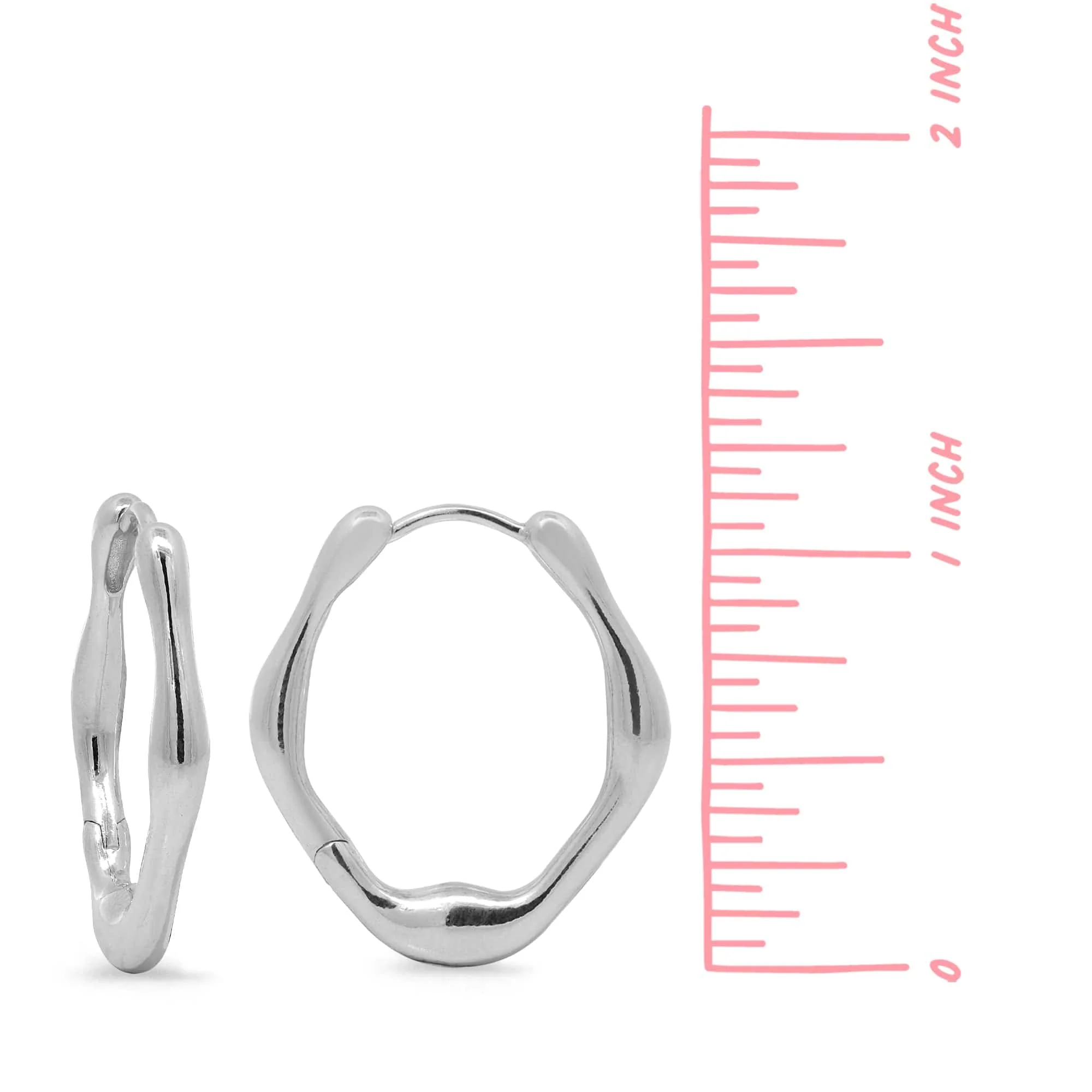 Organic Minimalist Large Huggie - Image 7
