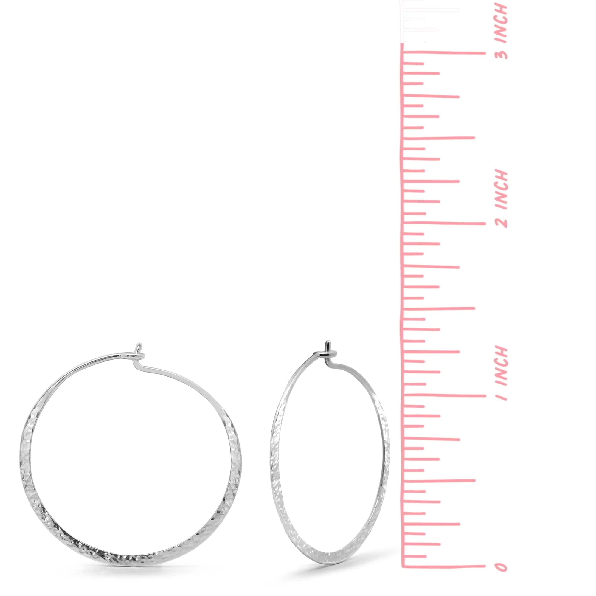 Organic Texture Circle Wire Hoops - Image 15