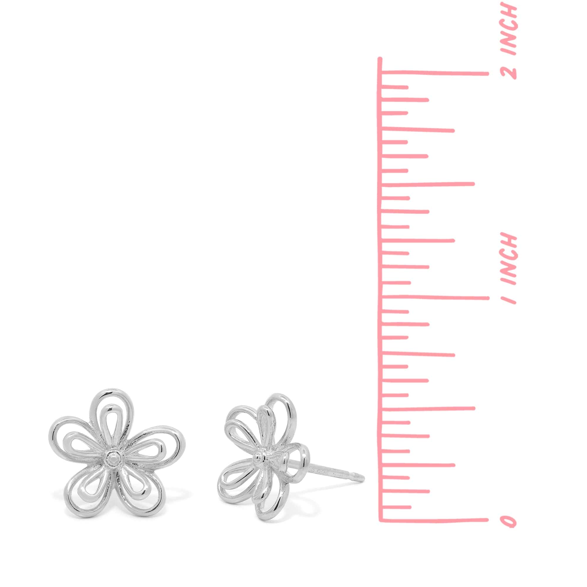 Outline Daisy Earring Studs - Image 4