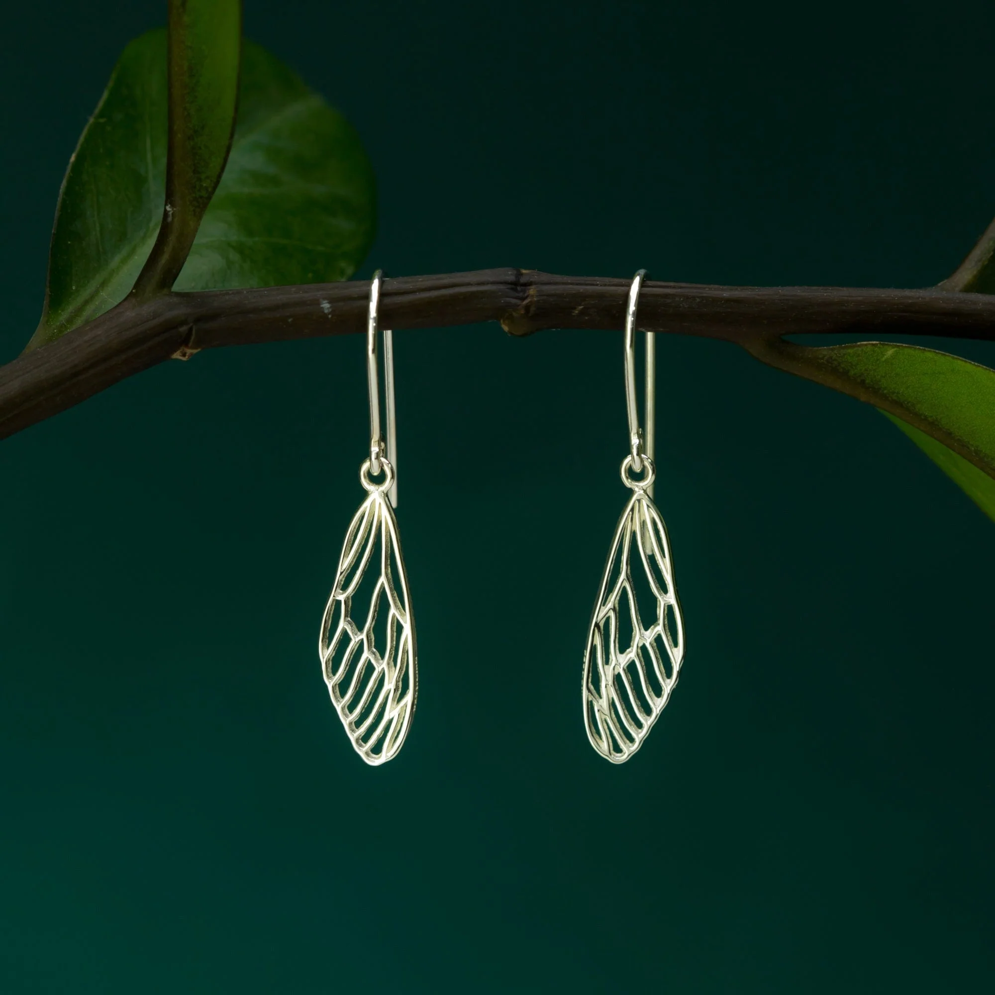 Outline Dragonfly Wing Earrings - Image 3