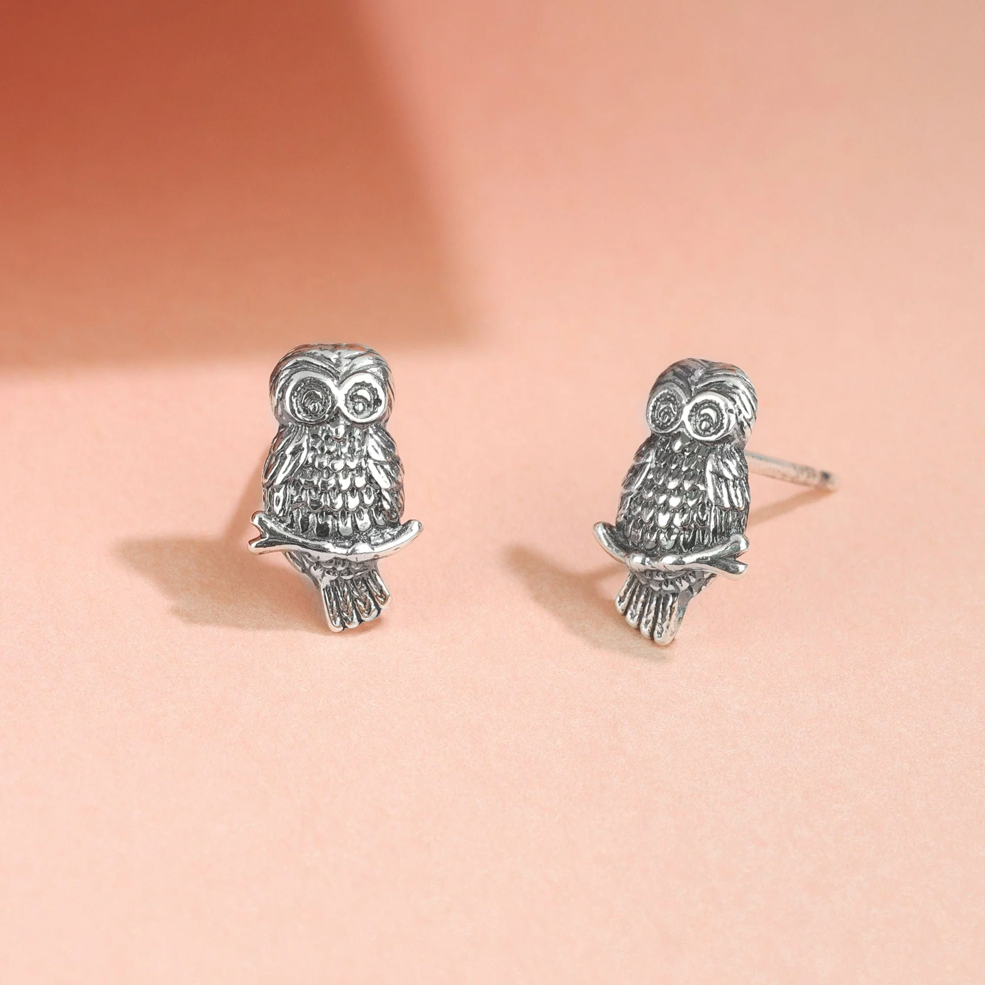 Wise Owl Stud Earrings - Image 3