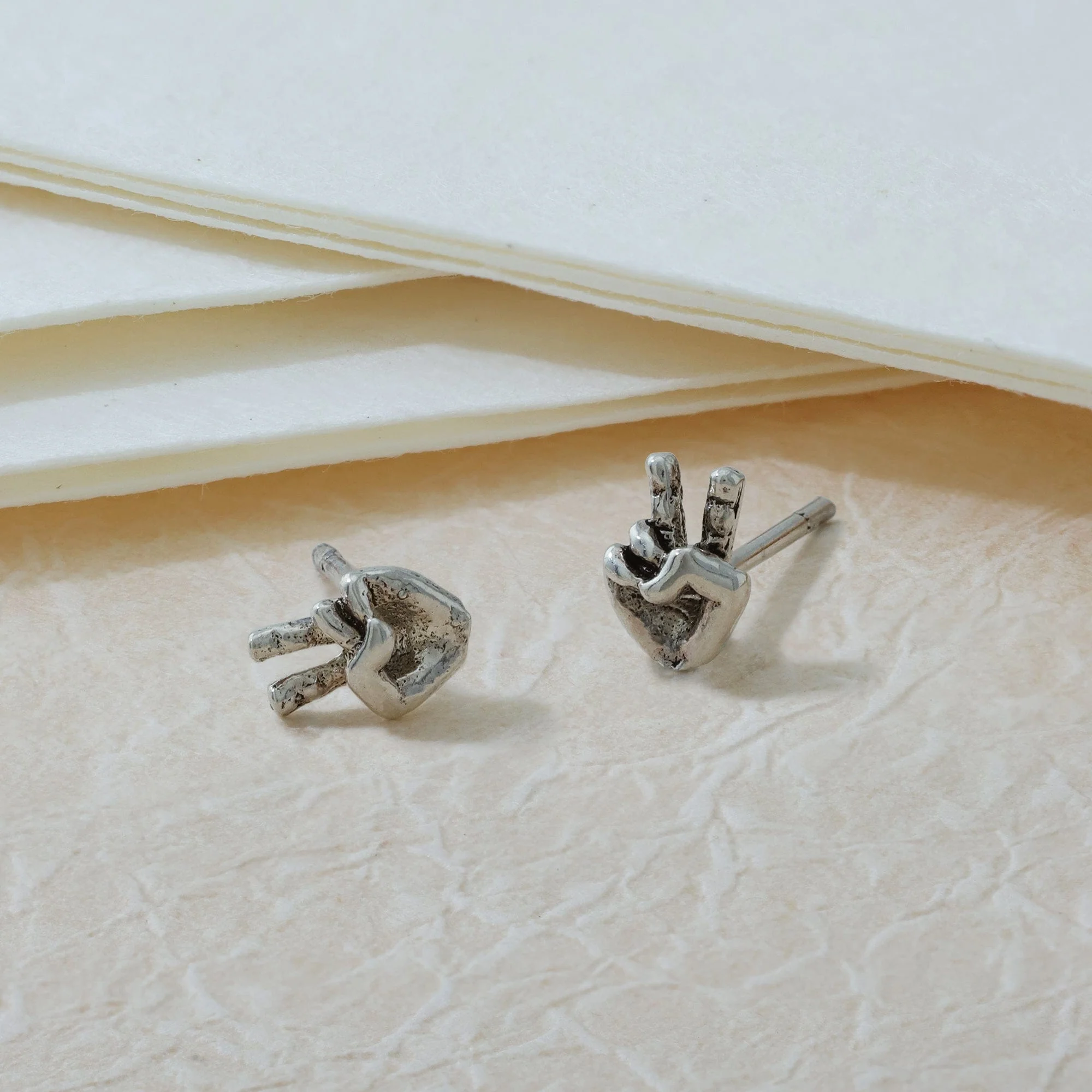Peace Sign Studs - Image 3