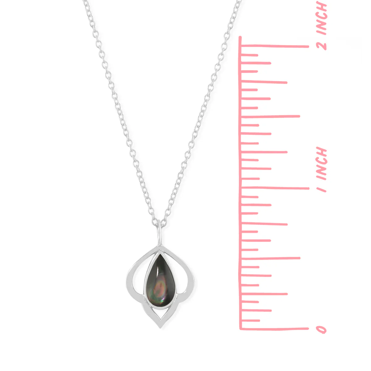 Teardrop Stone Necklace - Image 3