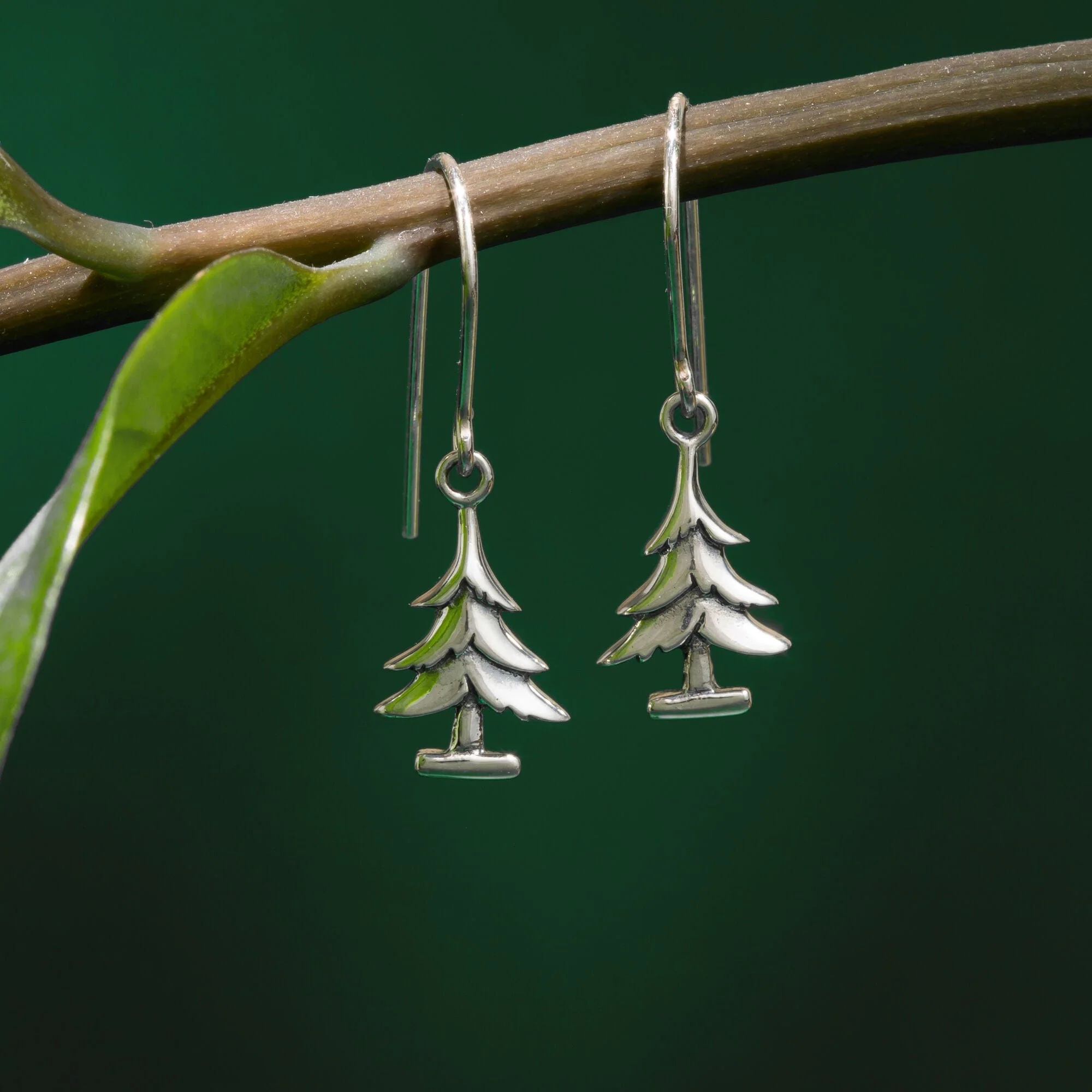 Pine Tree Drop Earrings - Image 3