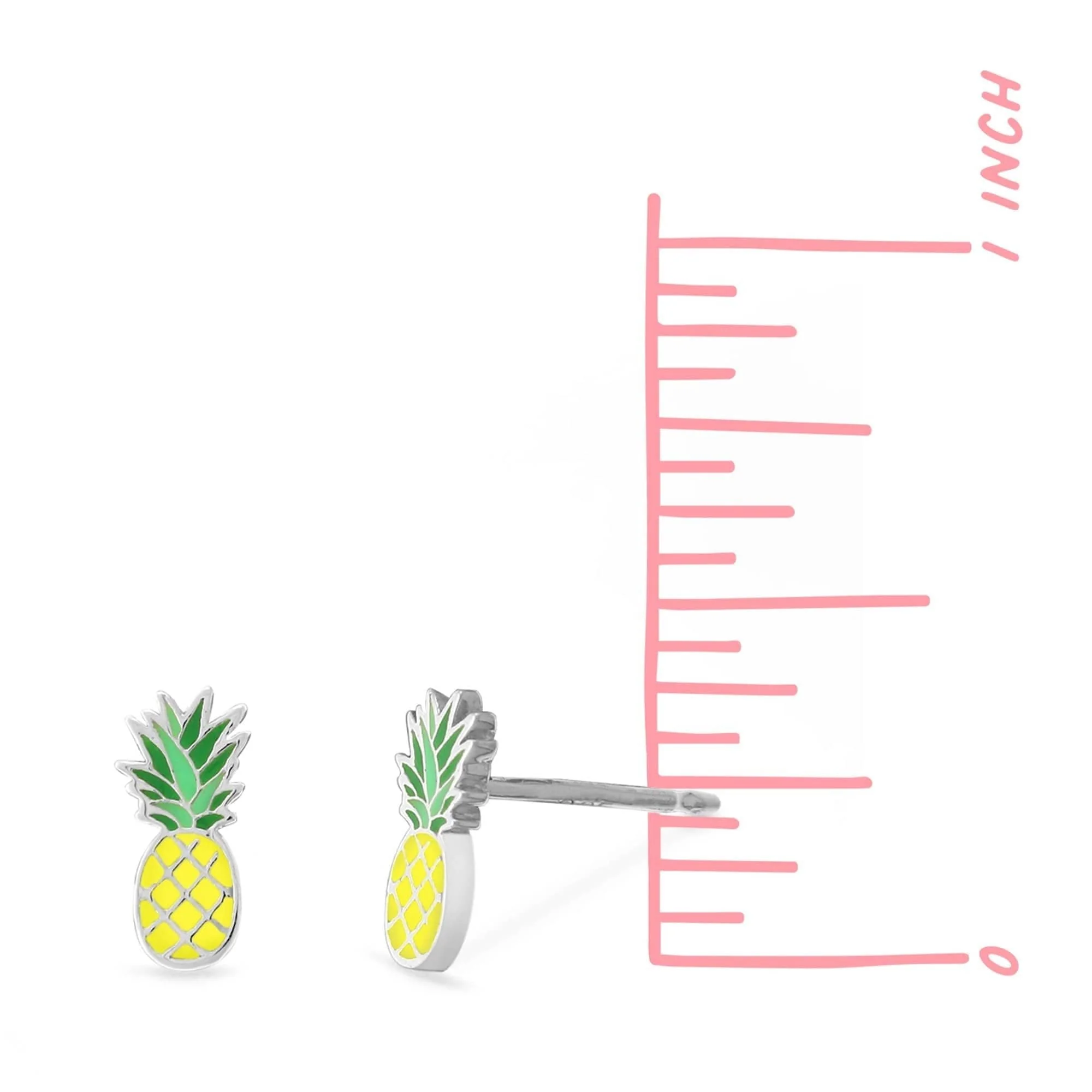 Pineapple Stud Earrings - Image 5