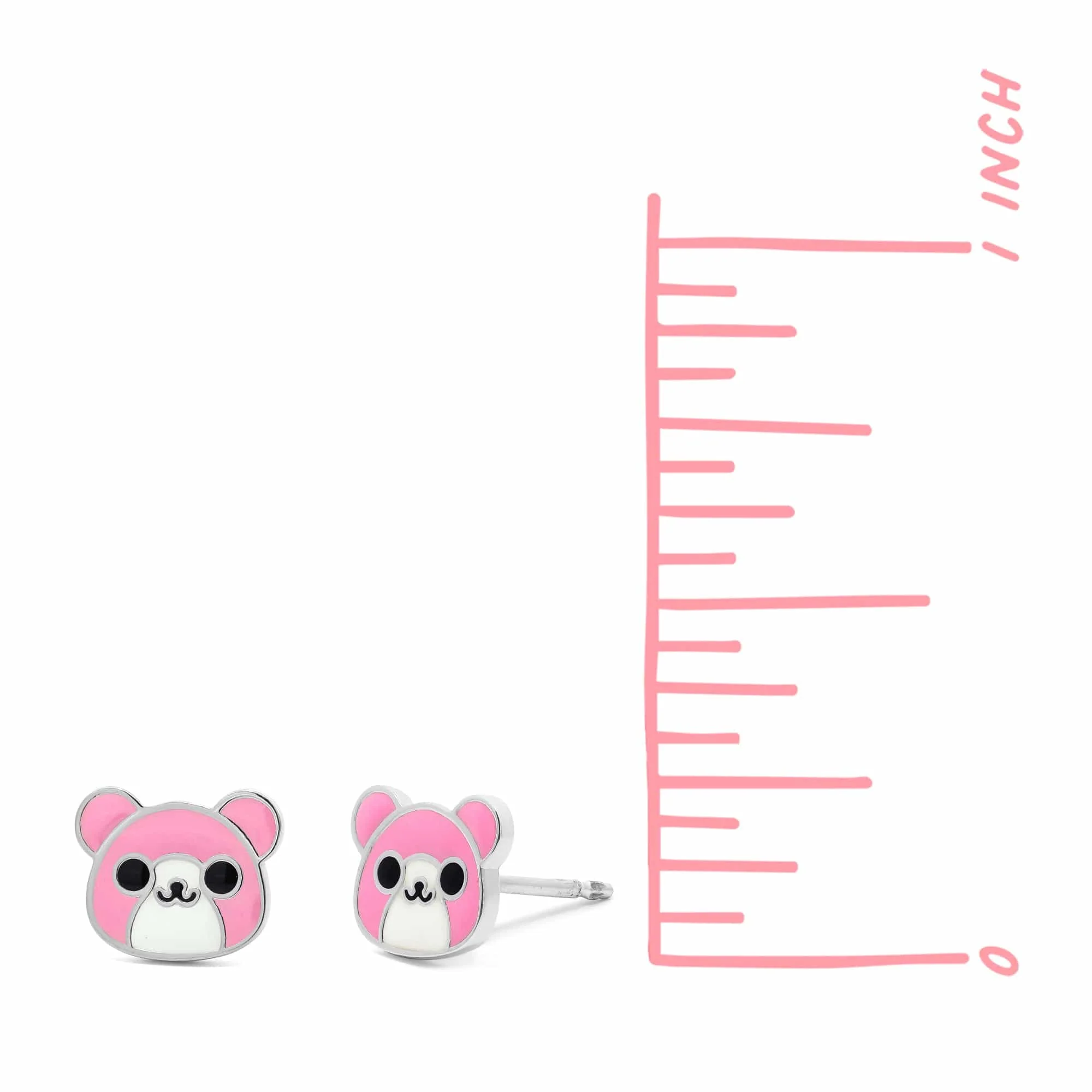 Pink Bear Earring Studs - Image 4