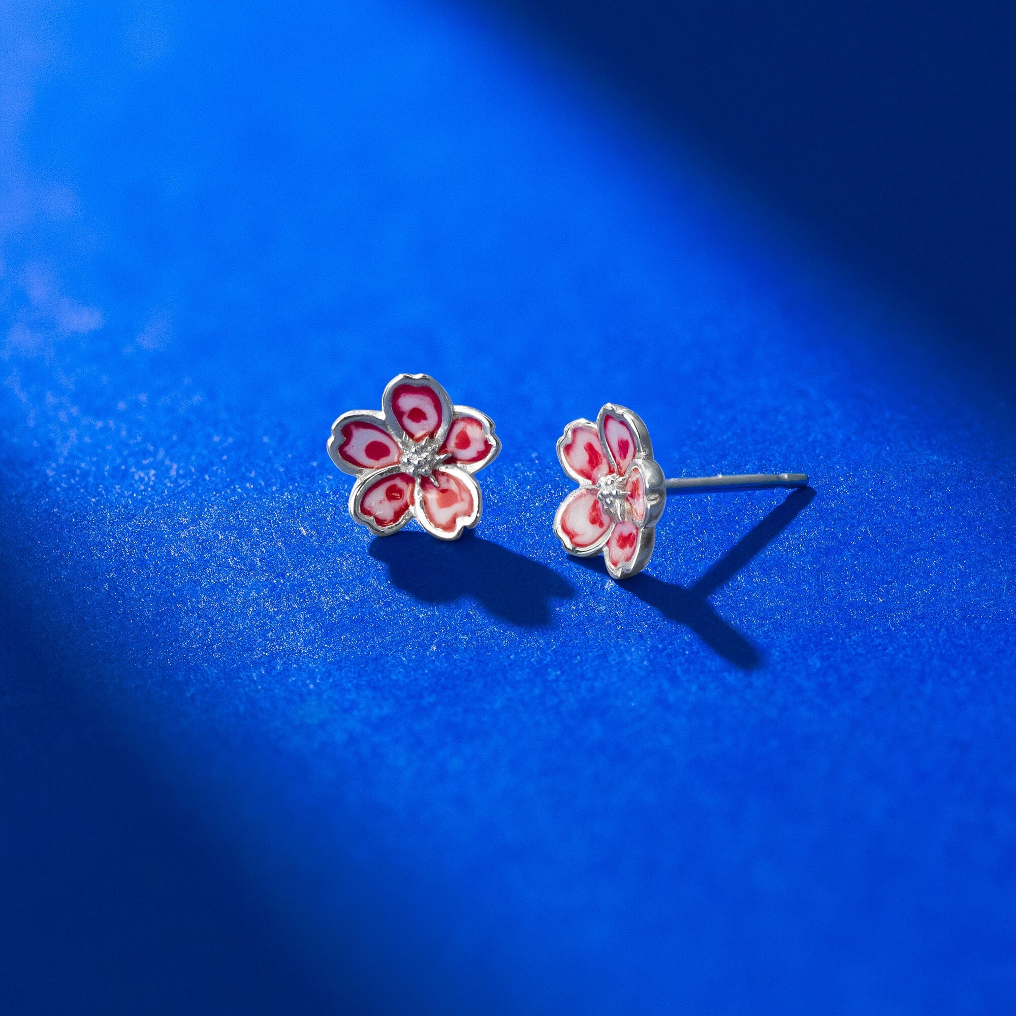 Pink Cherry Blossom Studs - Image 3