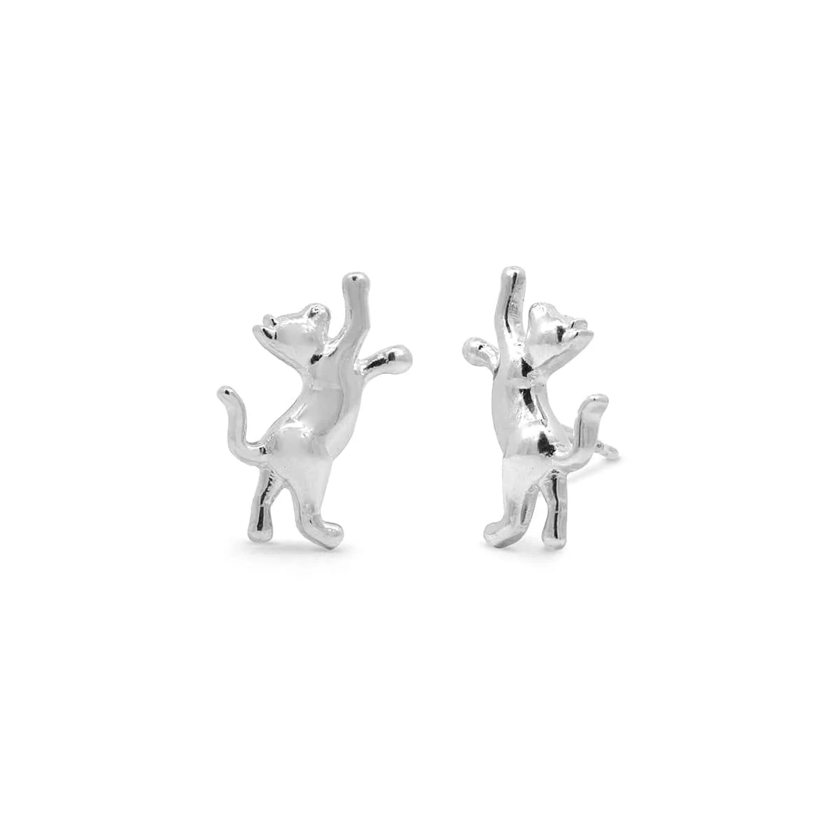 Playing Kitten Stud Earrings