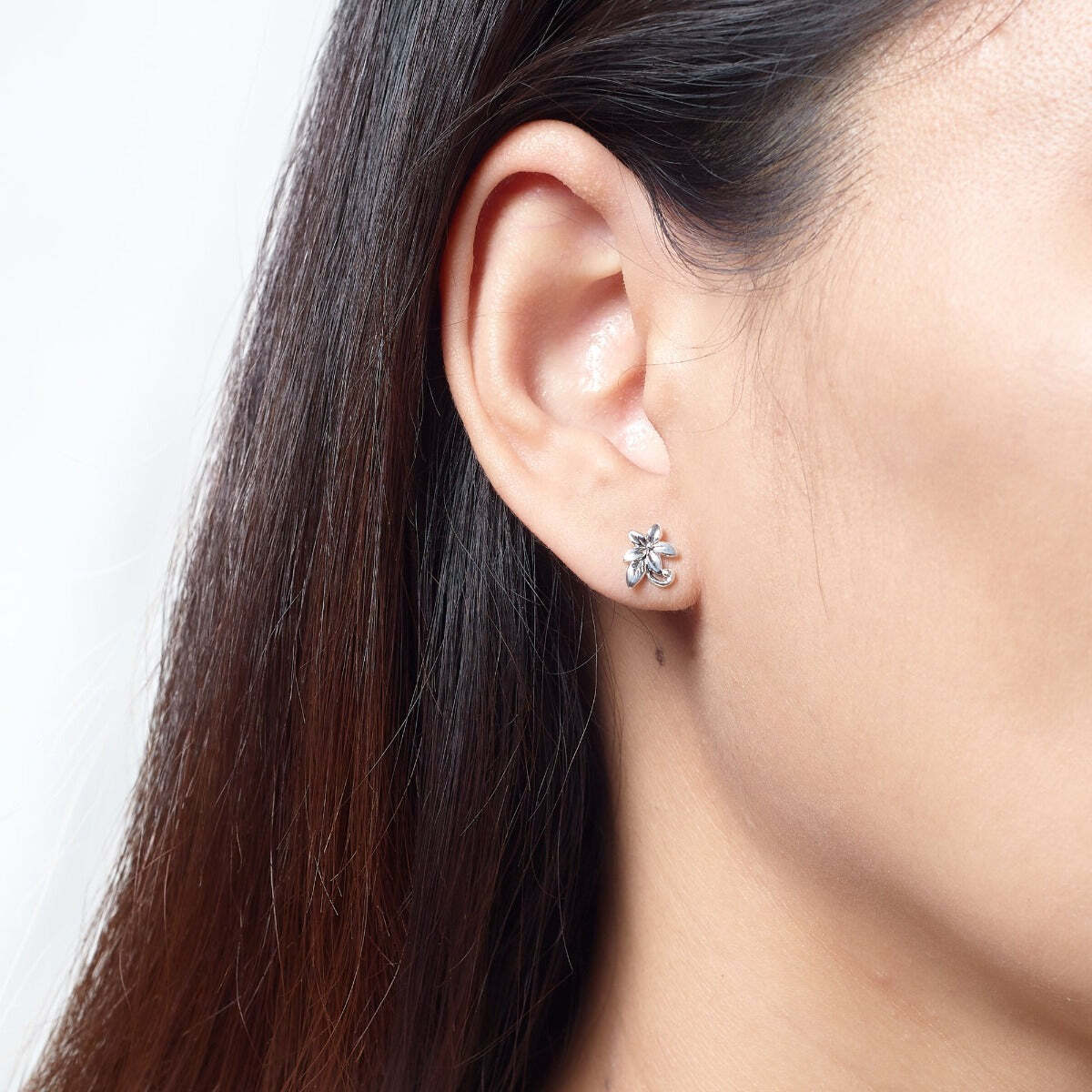 Plumeria Flower Studs - Image 2