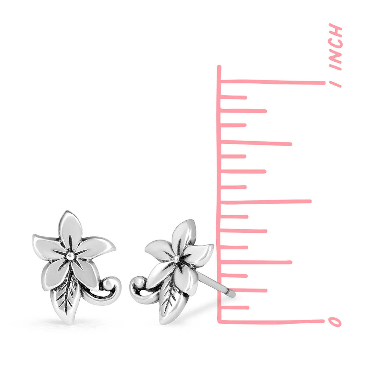 Plumeria Flower Studs - Image 3