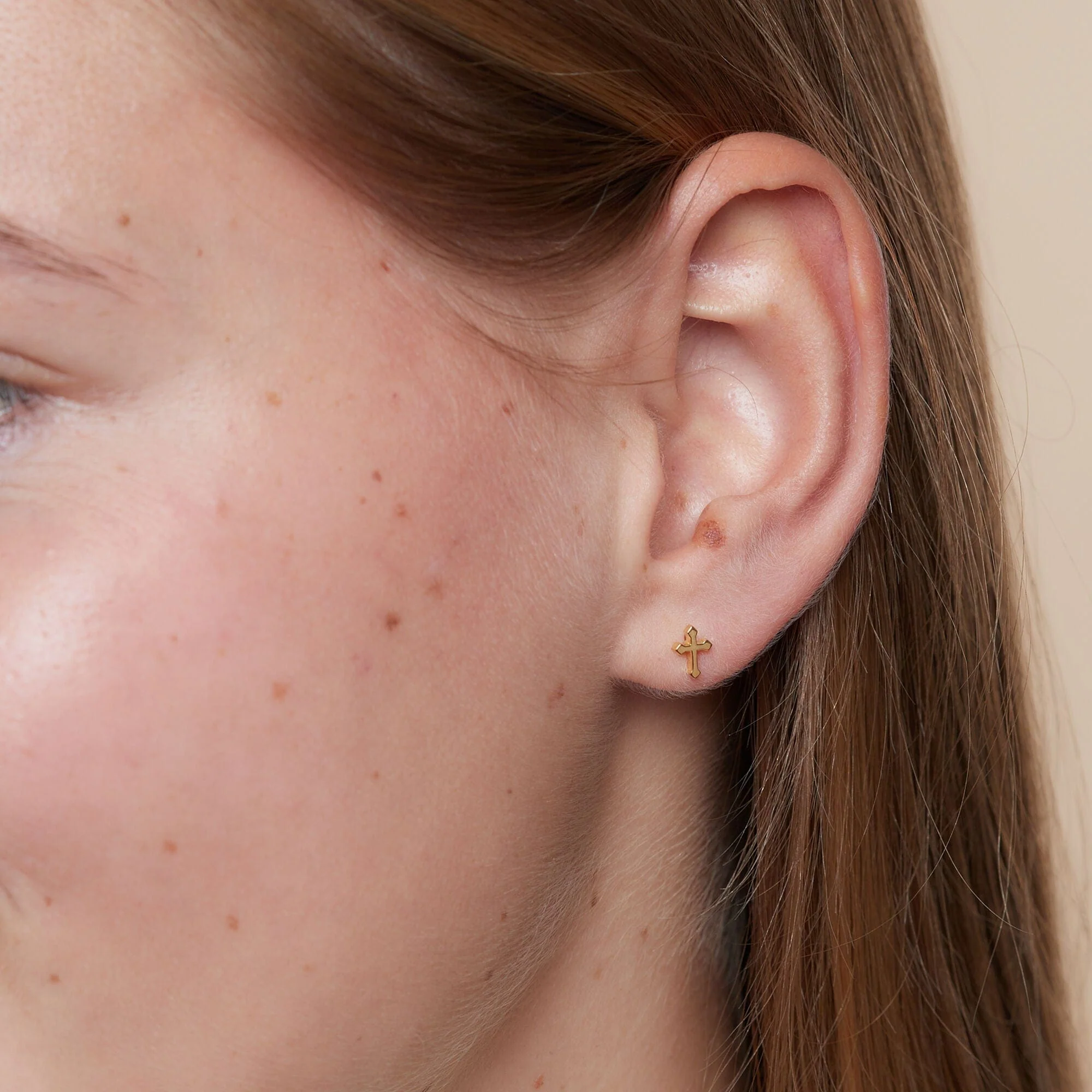 Pointed Edge Cross Studs - Image 5