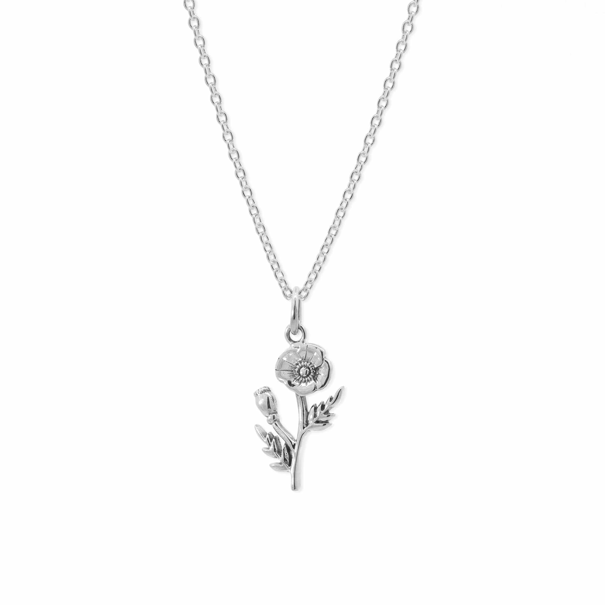 Poppy Flower Necklace