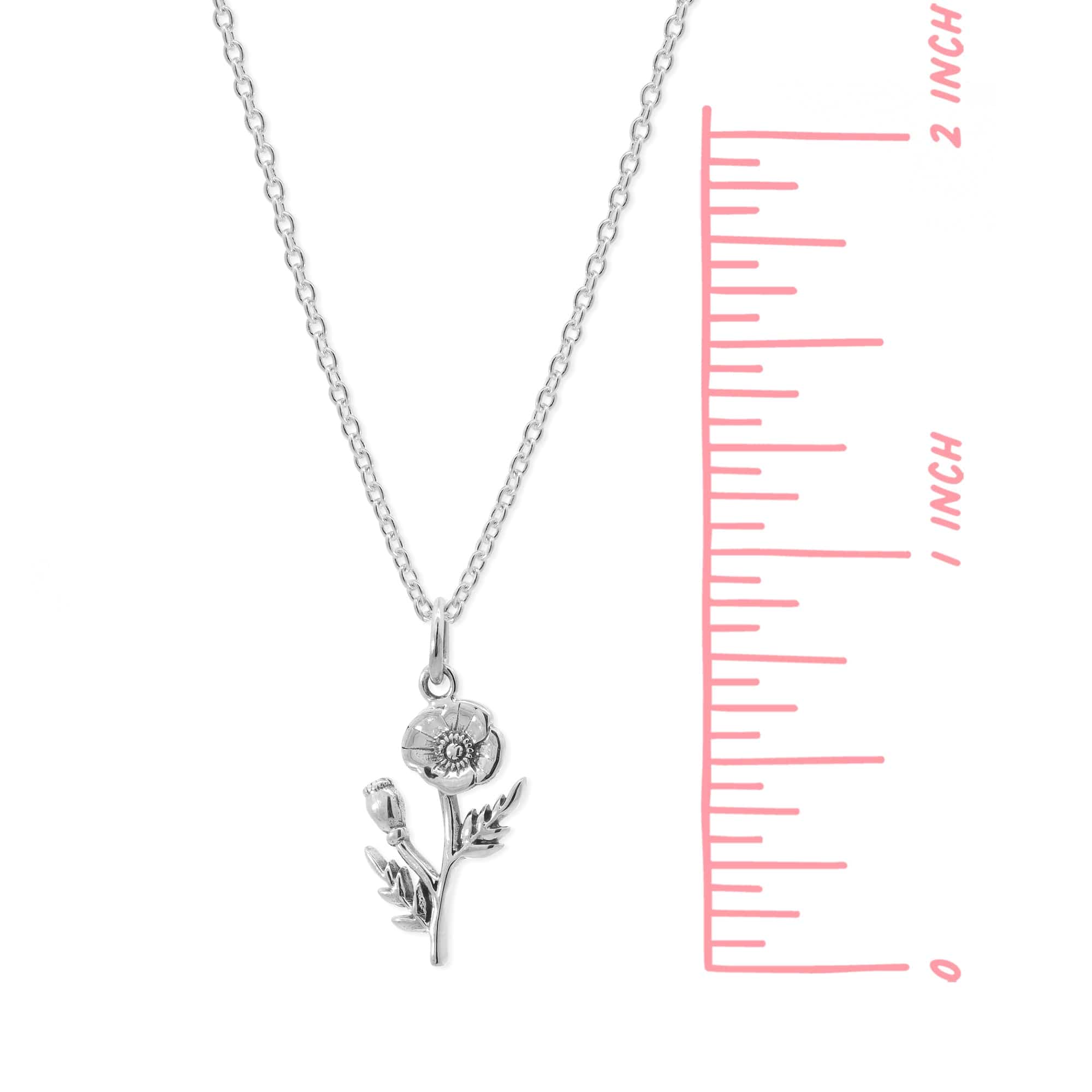 Poppy Flower Necklace - Image 4