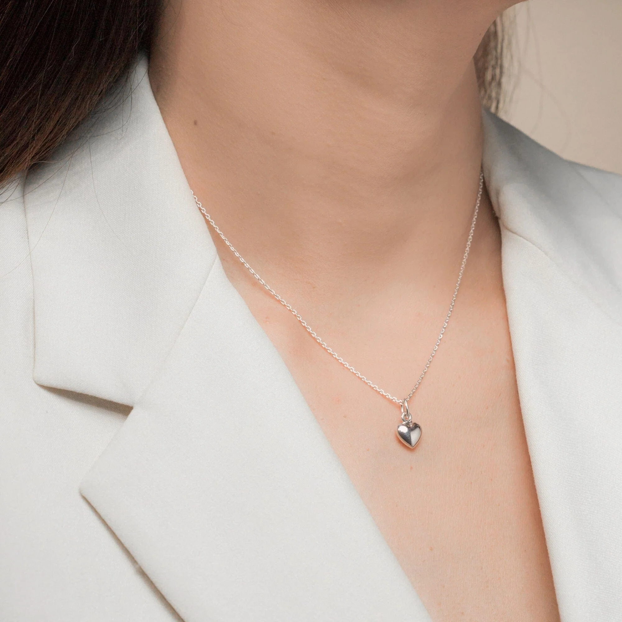 Puffy Heart Pendant Necklace - Image 2