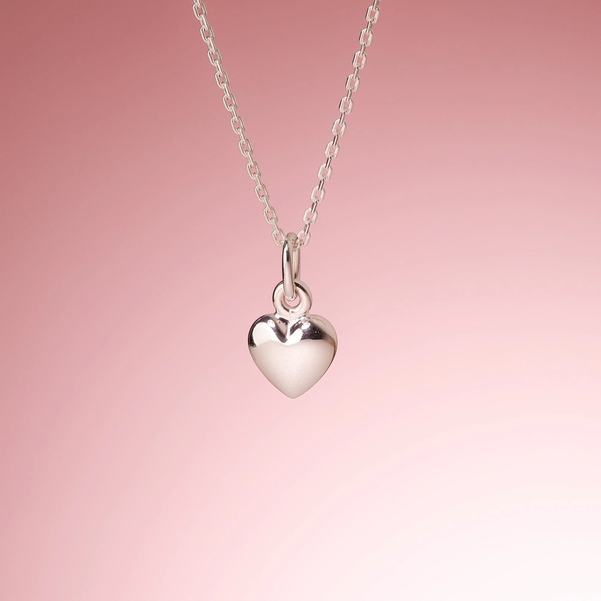 Puffy Heart Pendant Necklace - Image 3
