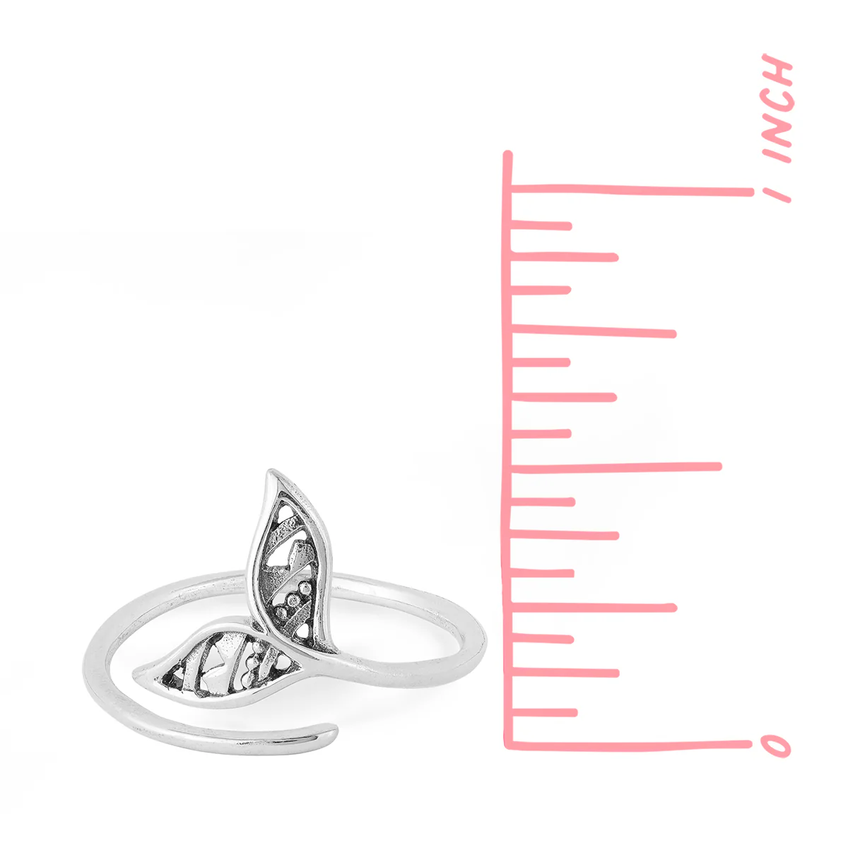 Filigree Whale Tail Ring - Image 4
