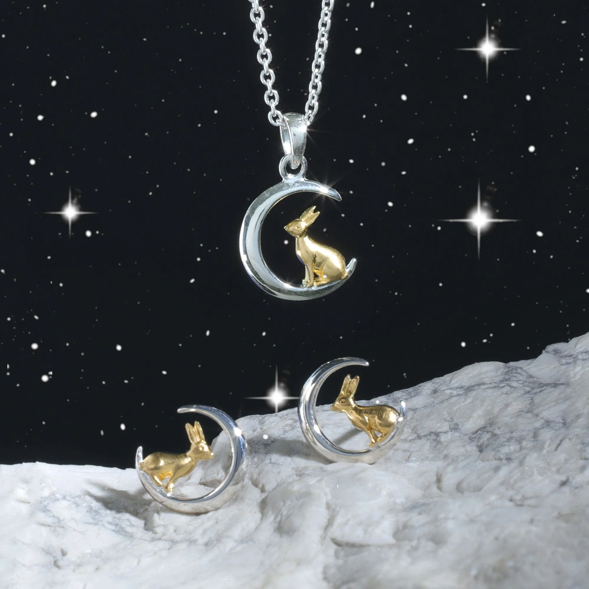 Rabbit and Moon Necklace - Image 4