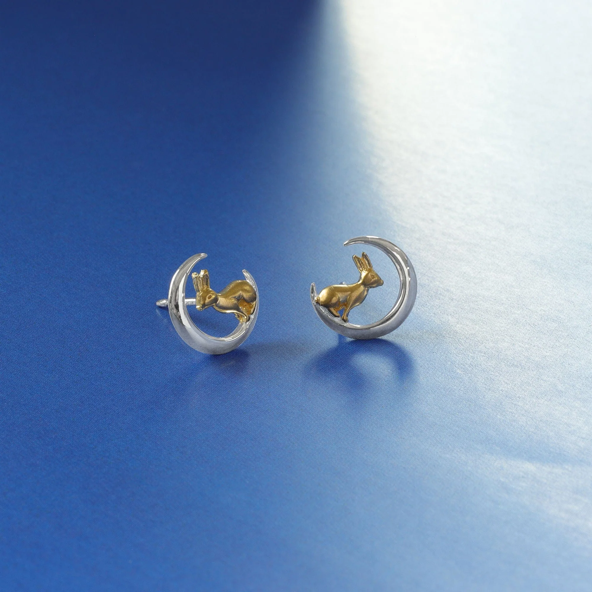 Rabbit and Moon Studs - Image 3