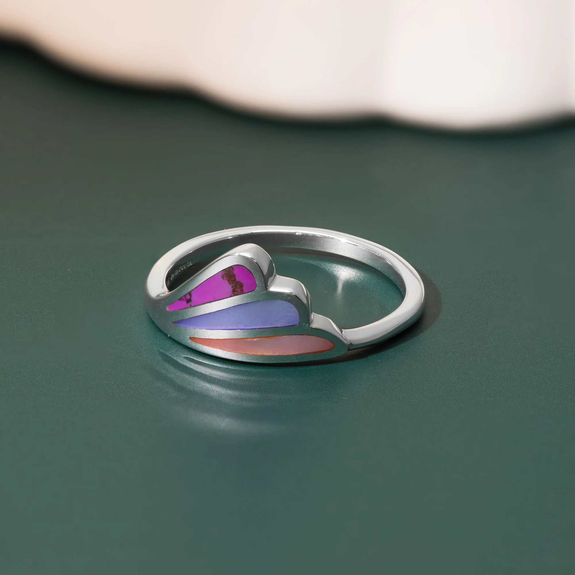 Radiant Fan Ring with Stone - Image 6