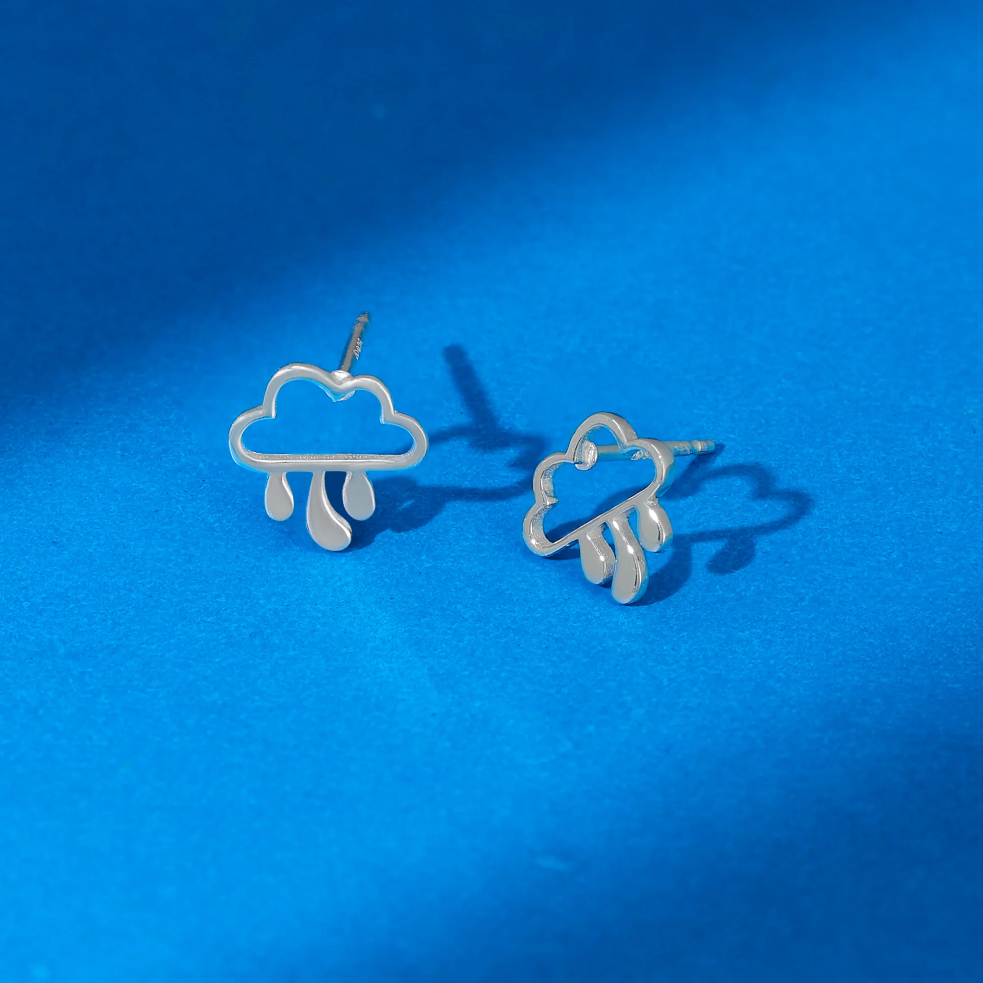 Rain Cloud Stud Earrings - Image 3