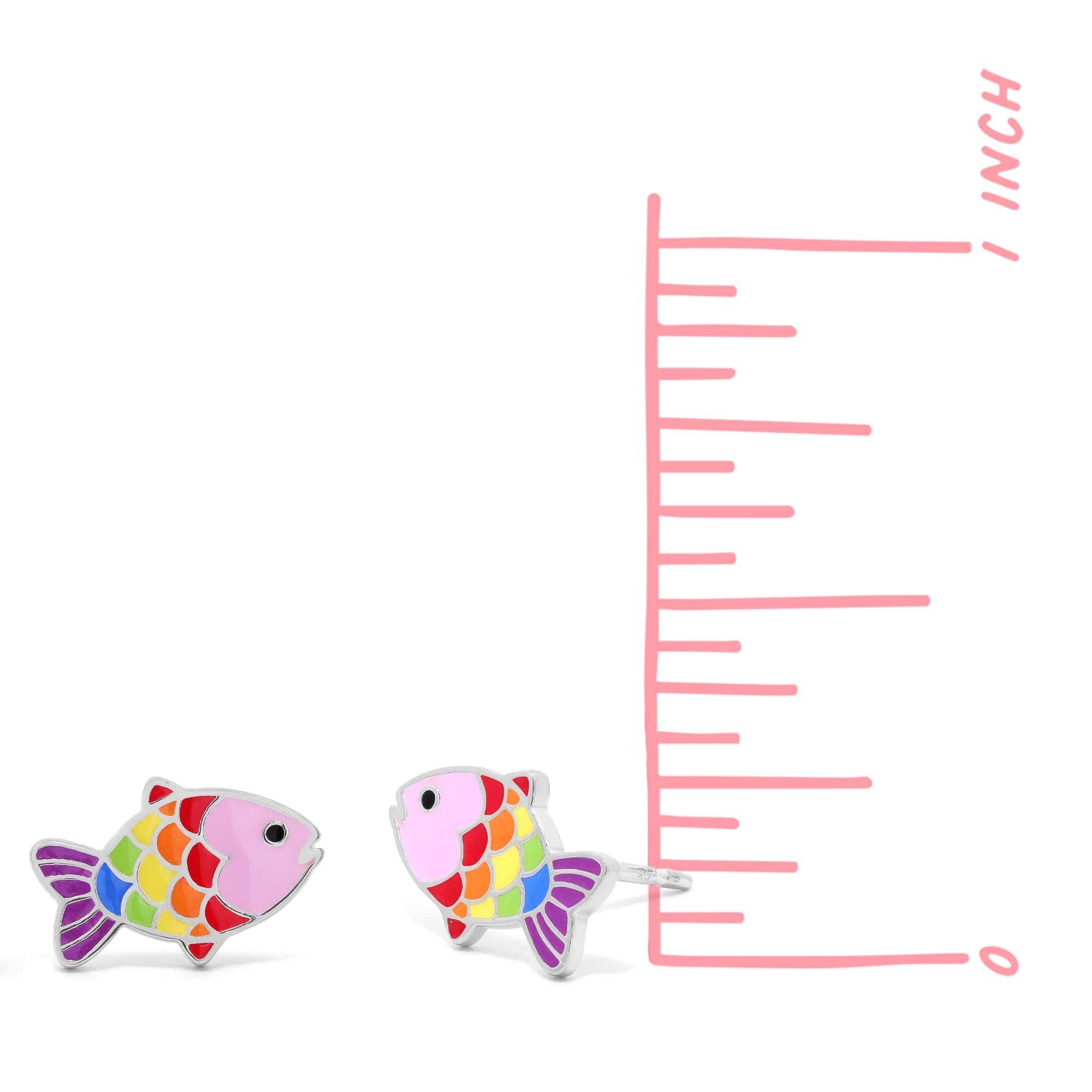 Rainbow Fish Studs - Image 4
