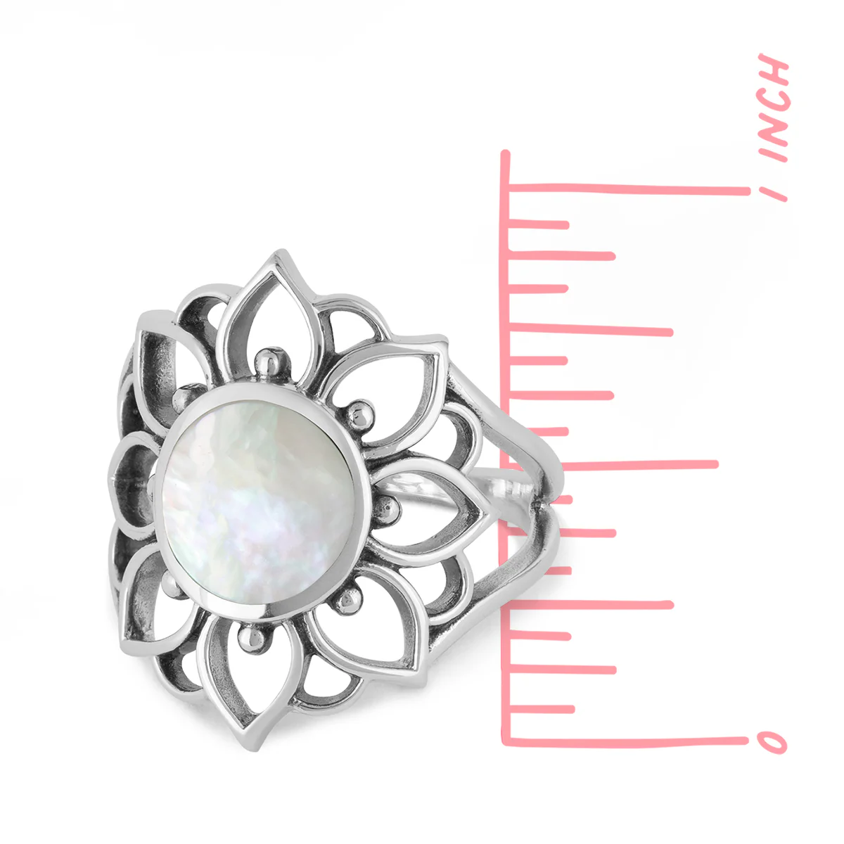 Flower Stone Ring - Image 4