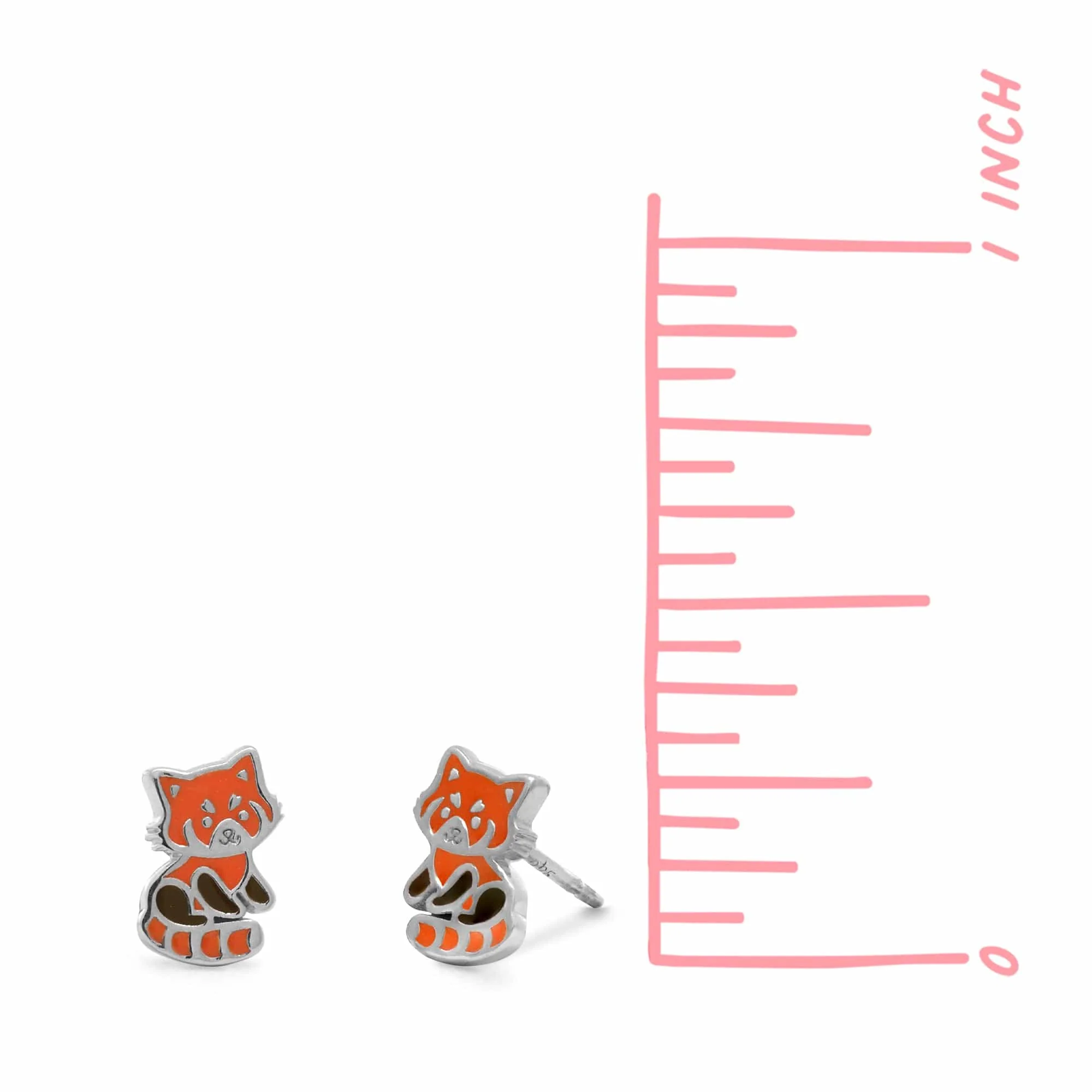 Red Panda Studs - Image 4