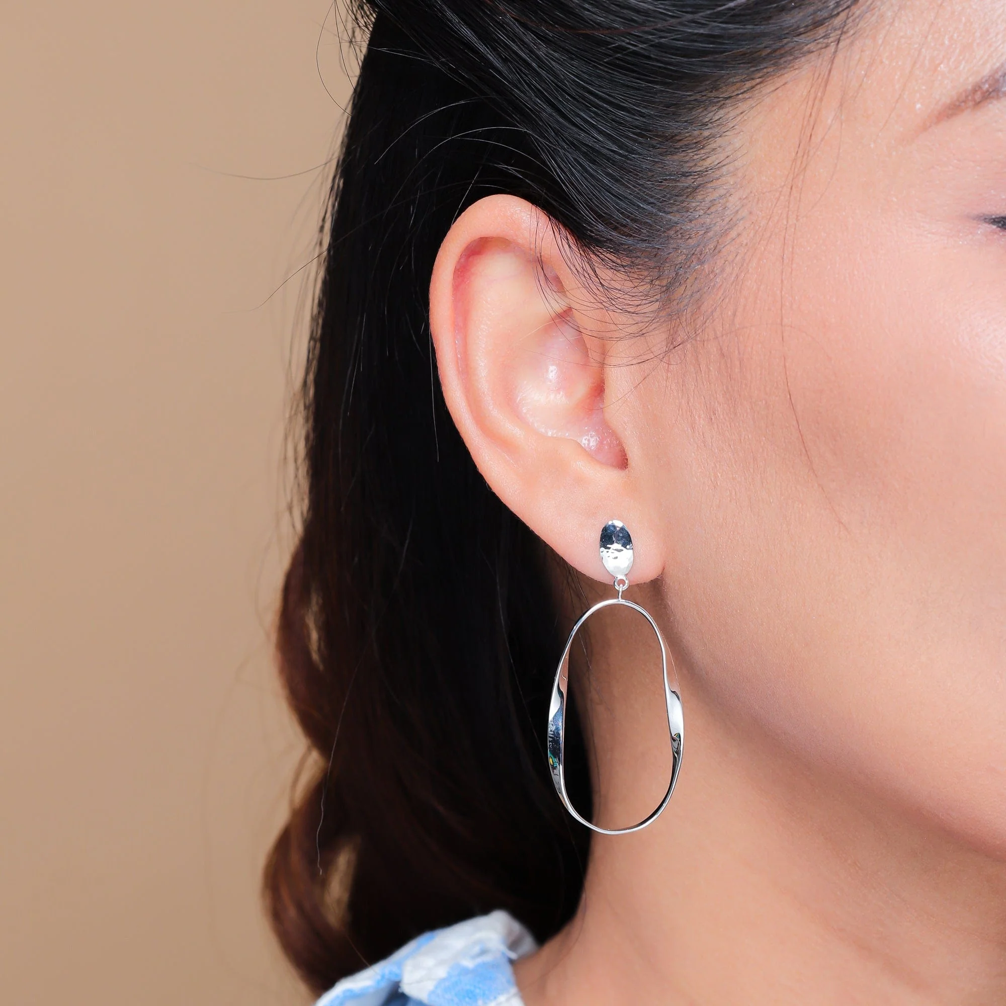 Ripple Drop Earrings - Image 2