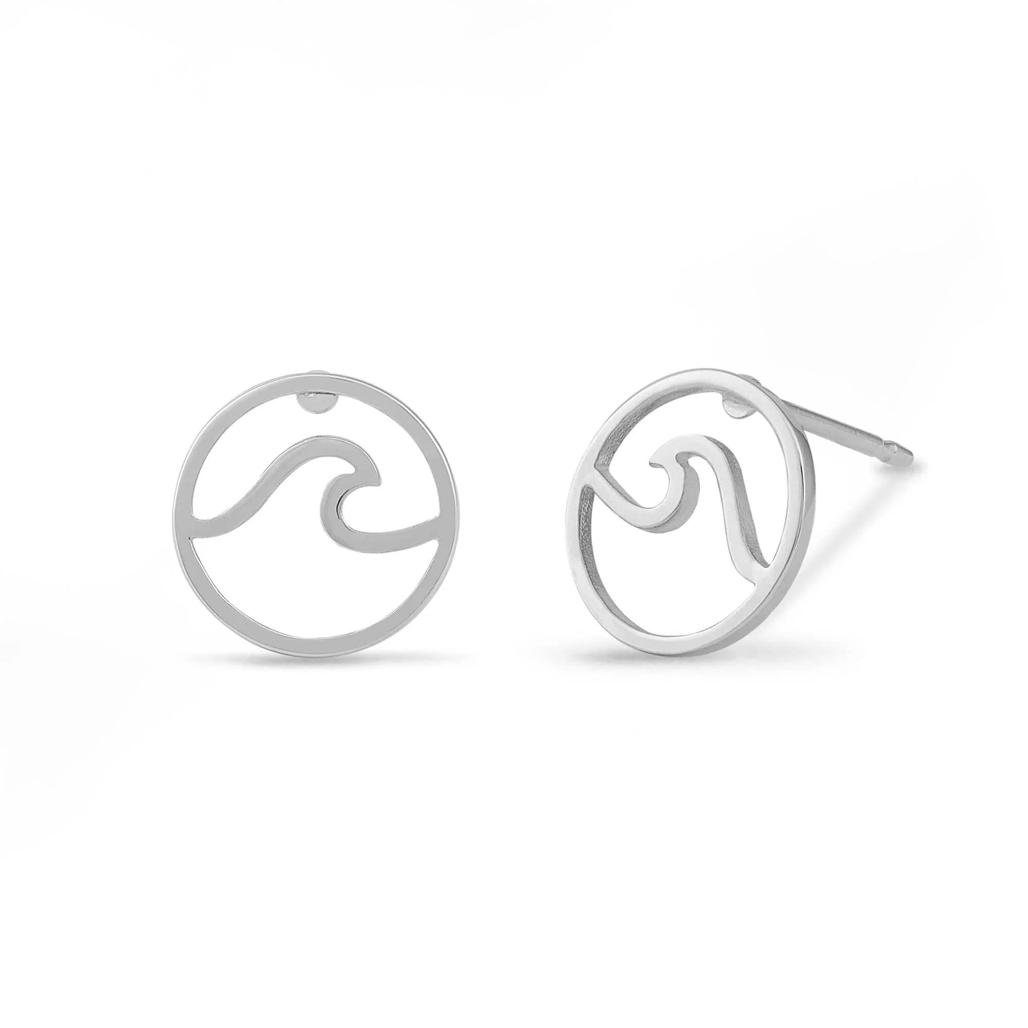 Zodiac Elements Wave Water Studs