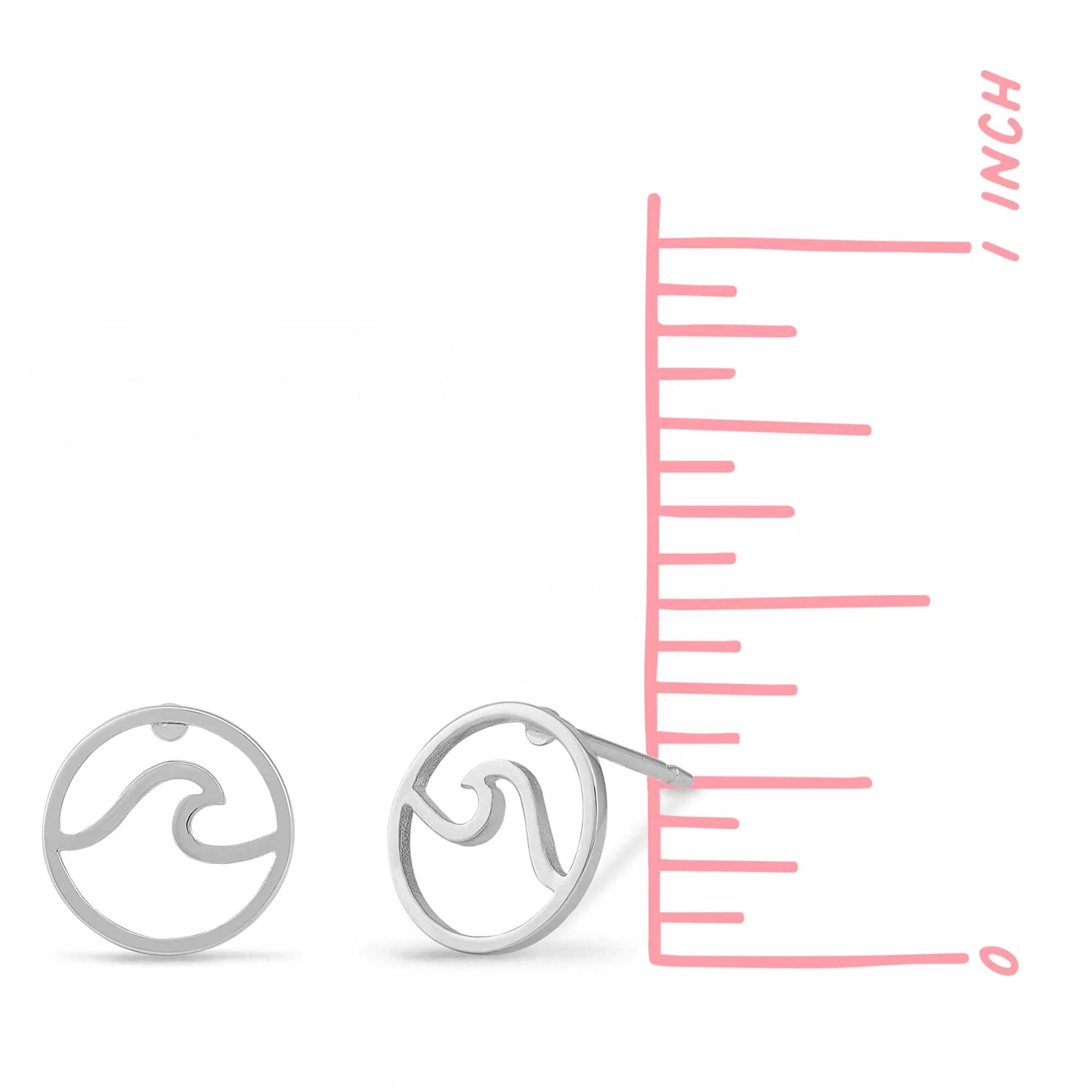 Zodiac Elements Wave Water Studs - Image 4