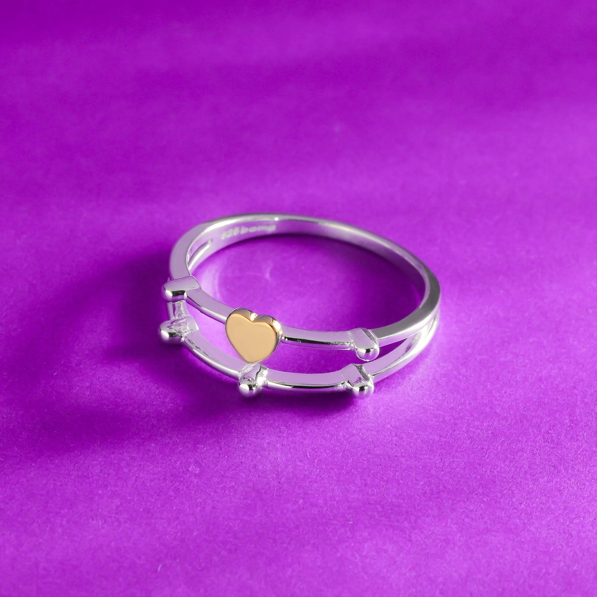 Sabrina Duo Heart Ring - Image 3