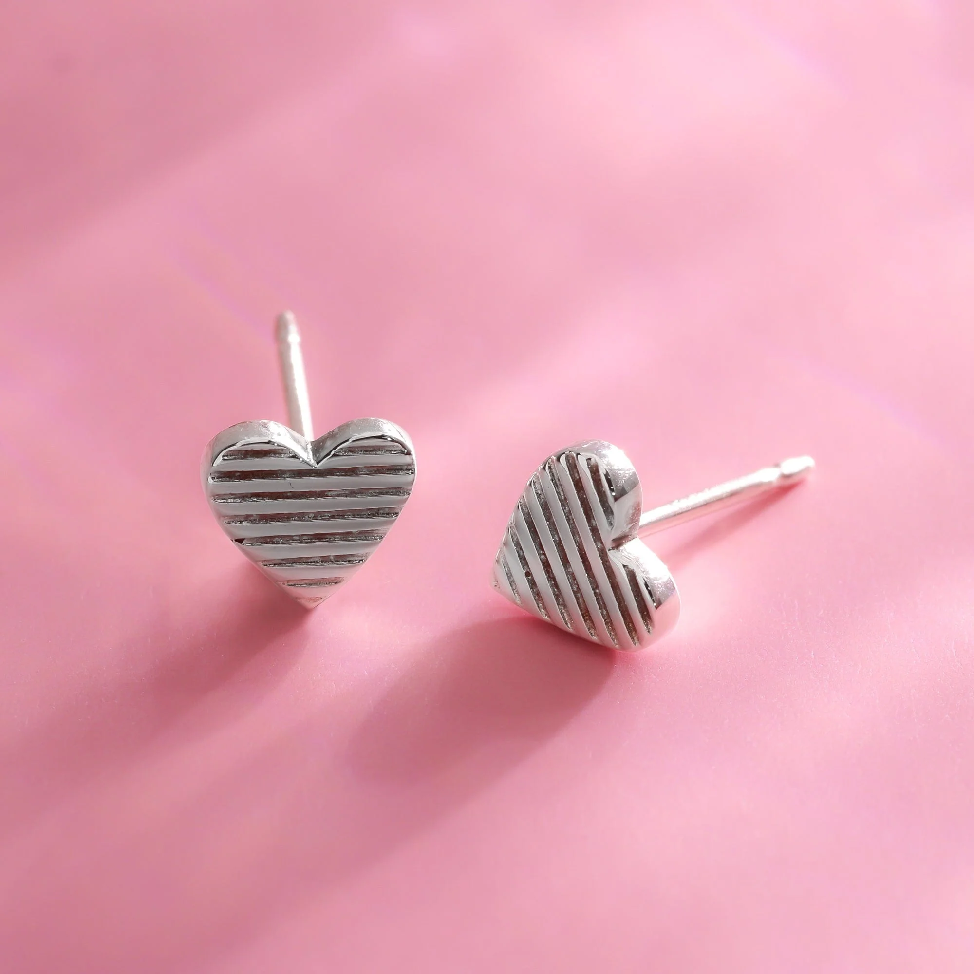 Sabrina Heart Earring Studs - Image 3