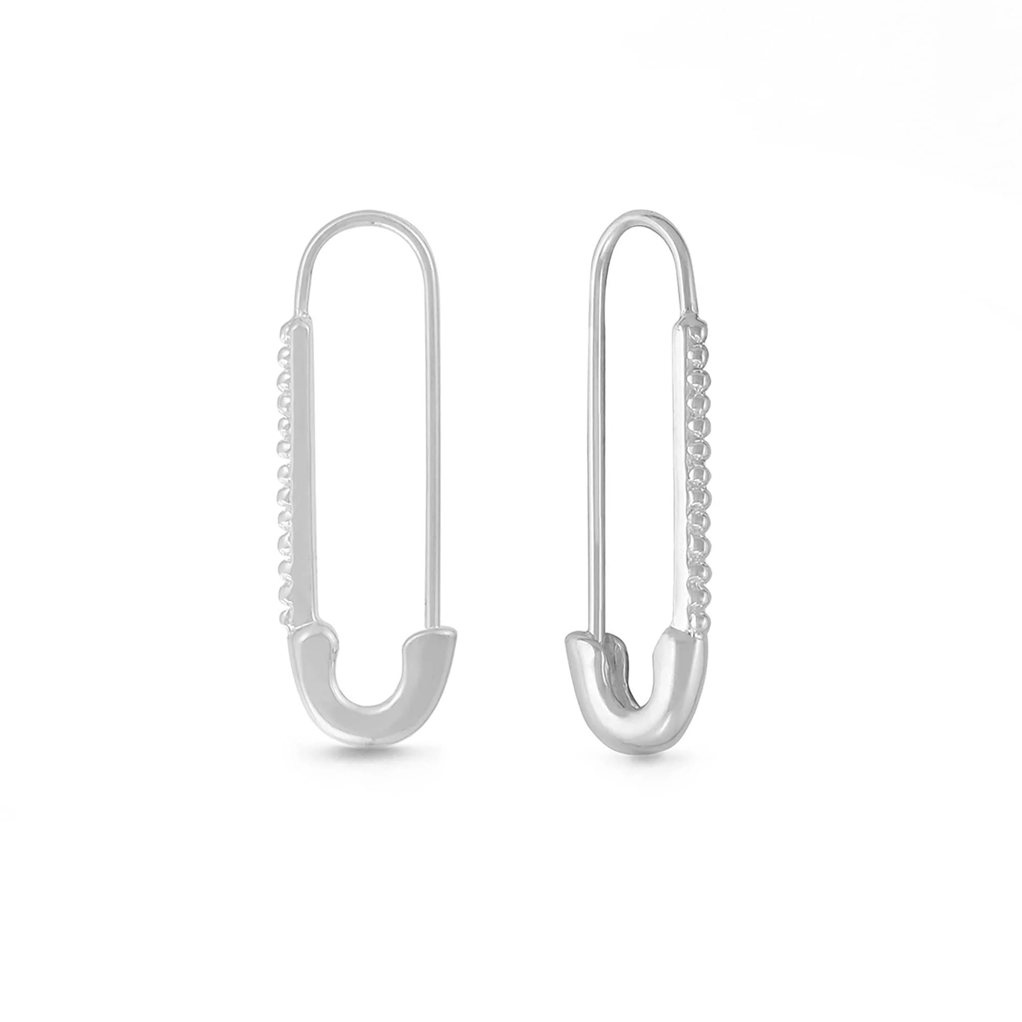 Safety Pin Hoop Earrings