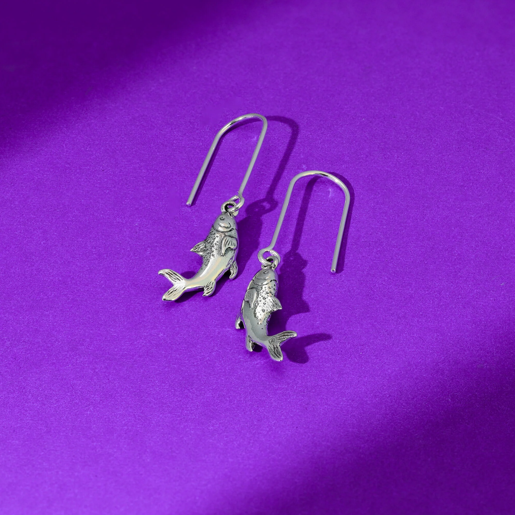Salmon Dangle Earrings - Image 3