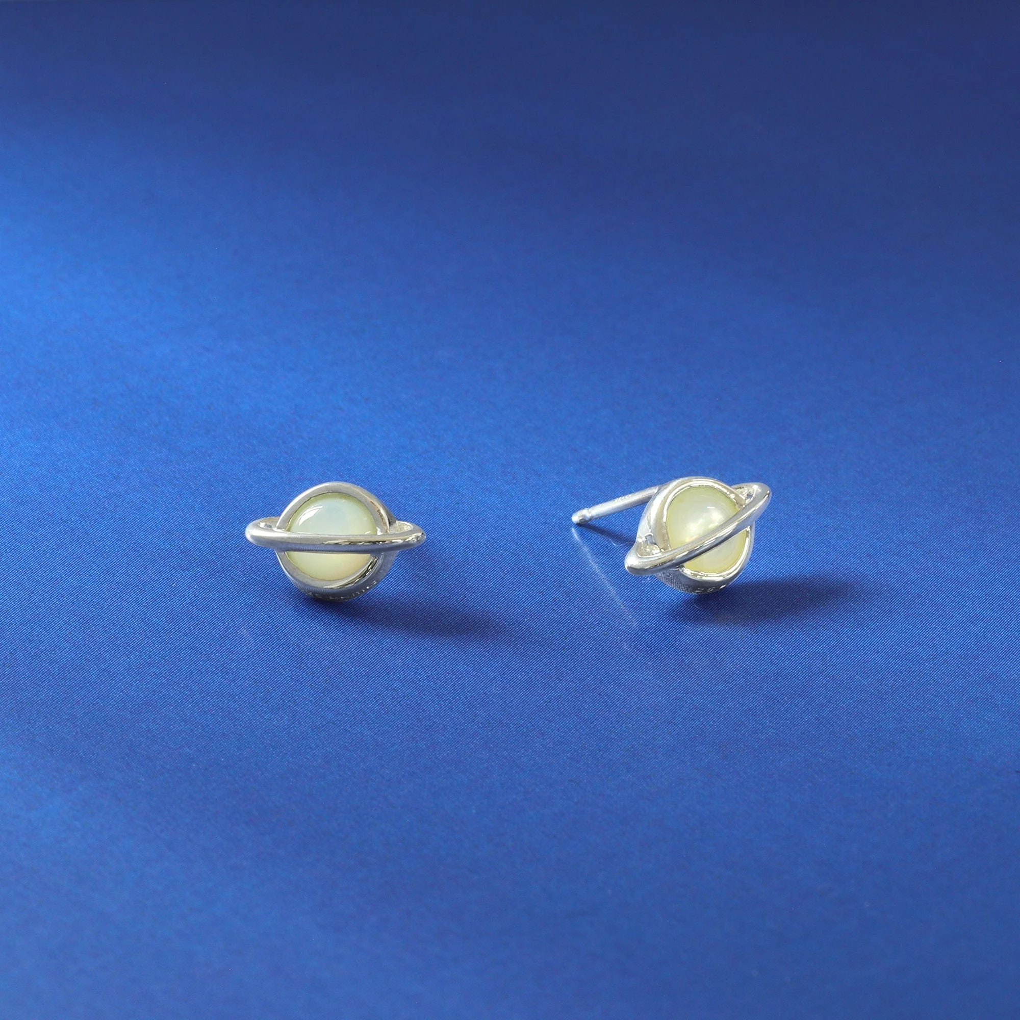 Saturn Studs with Stone - Image 6