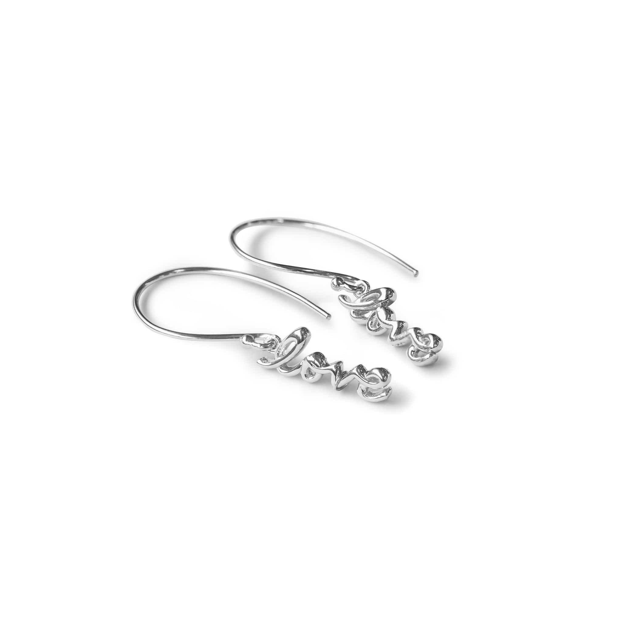 Scripted Love Dangles Earrings